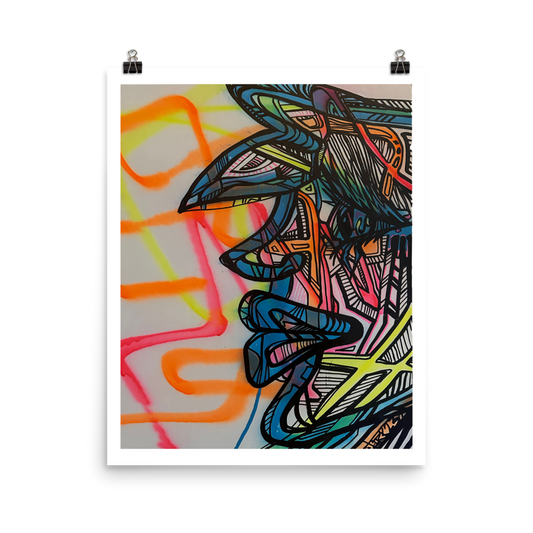 Graff Girl Print/Poster - mudfm