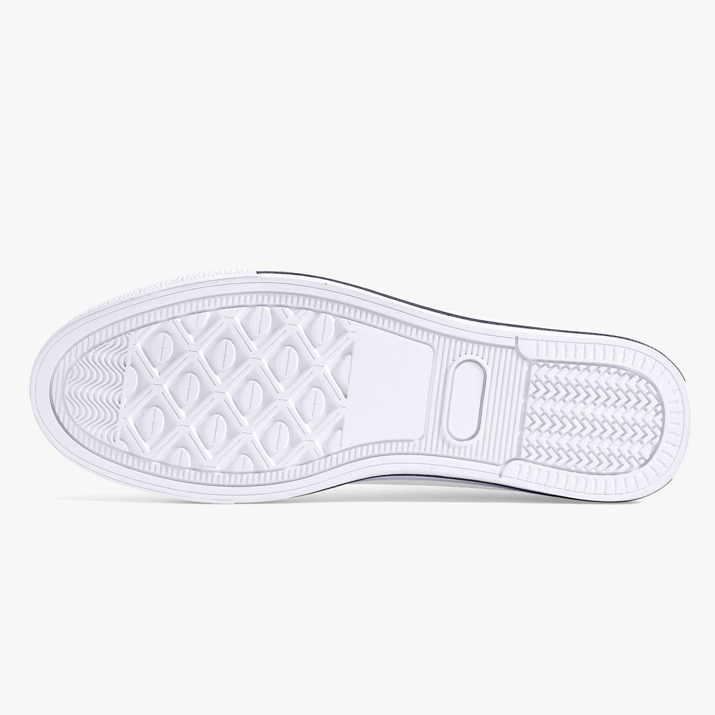 Vacuum Cleaner Classic Low-Top Canvas Shoes - White/Black - mudfm