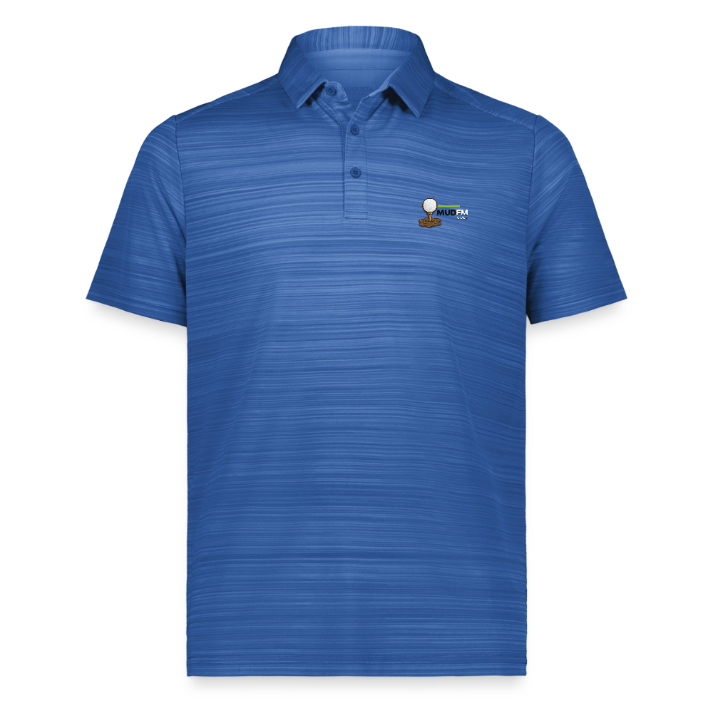 mudFM Golf Polo - royal blue