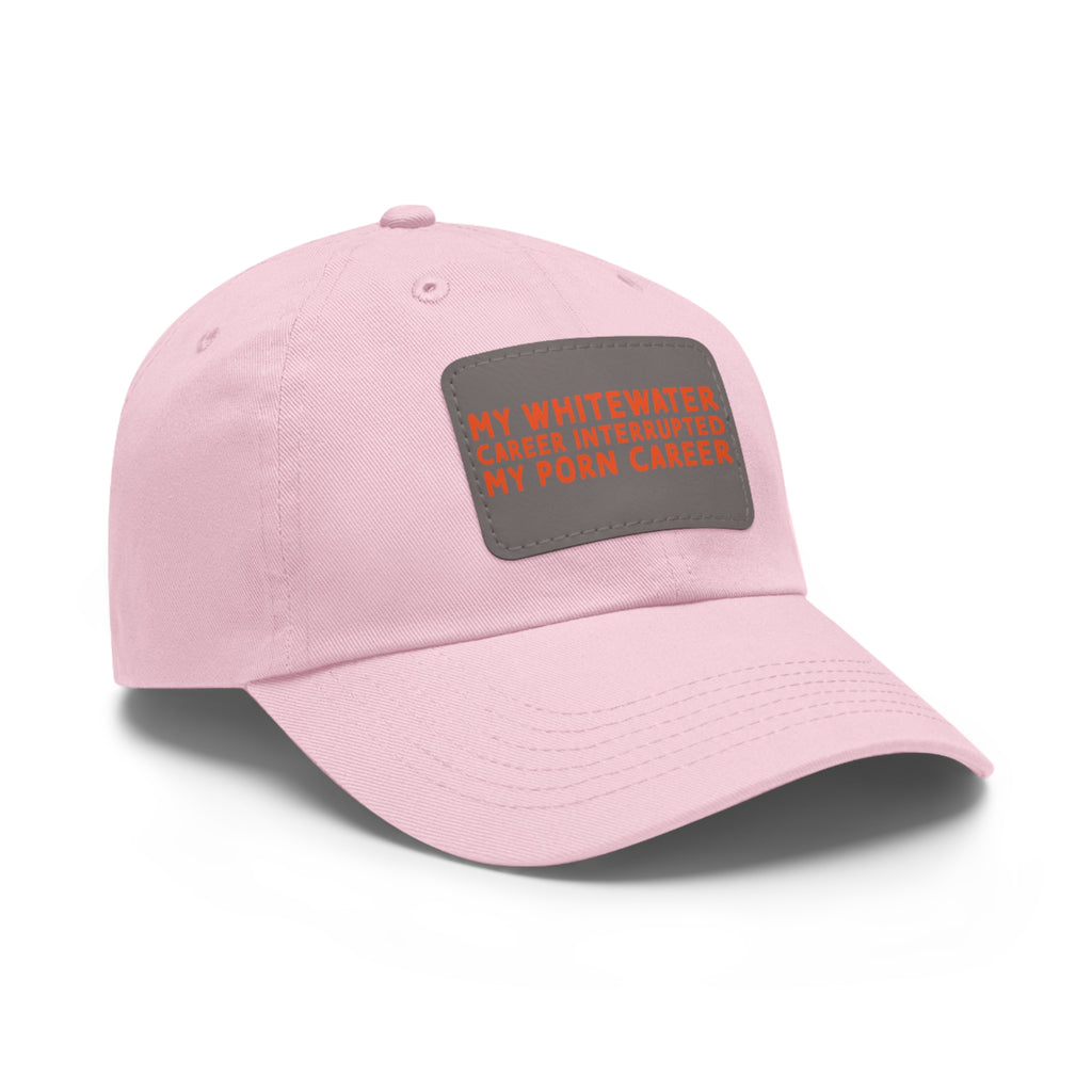 Dad Hat with Leather Patch (Rectangle) - mudfm