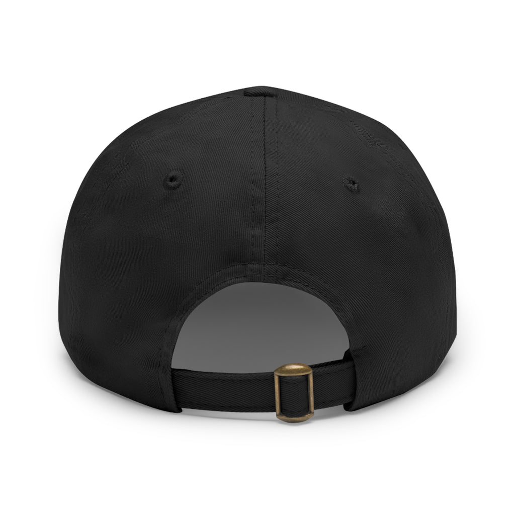 Dad Hat with Leather Patch (Rectangle) - mudfm