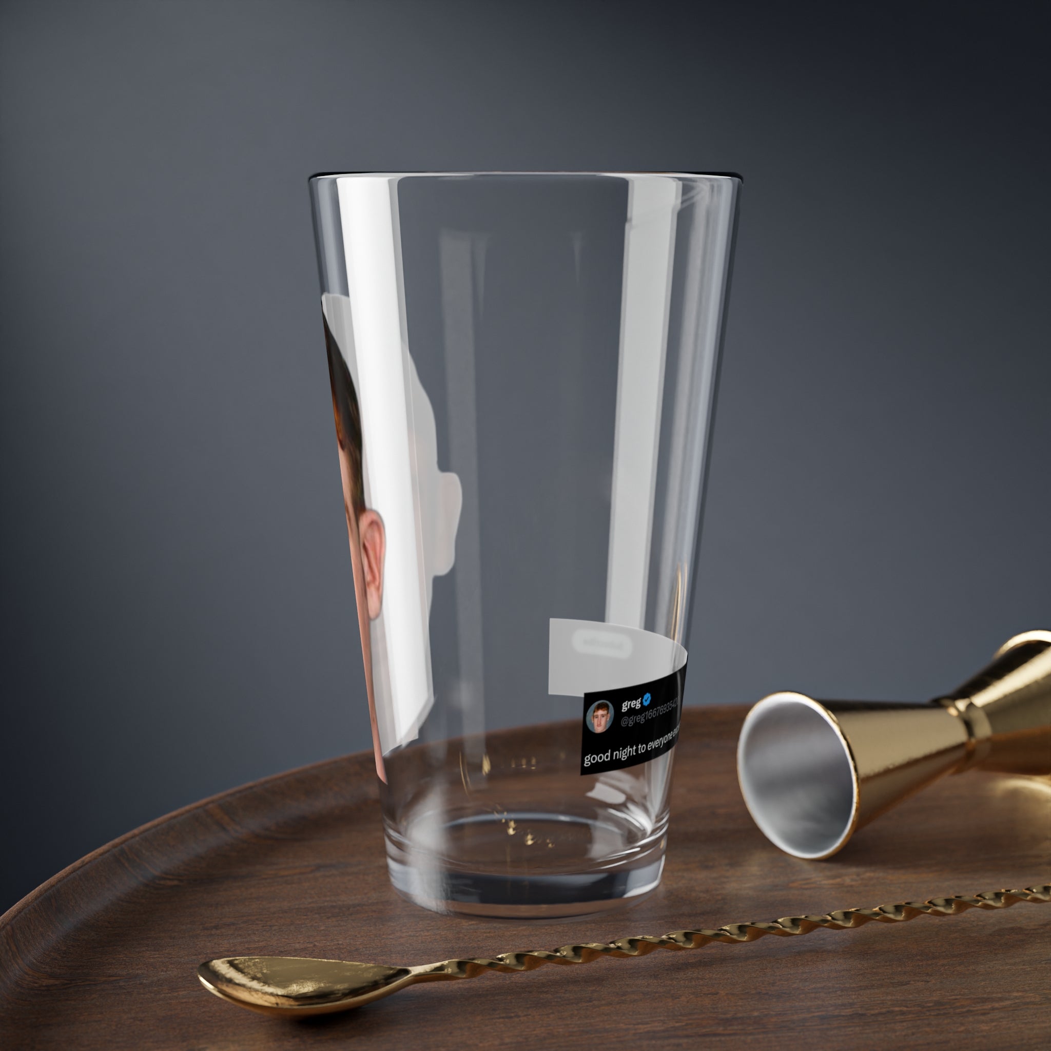Greg - 16oz Bar Glass - mudfm