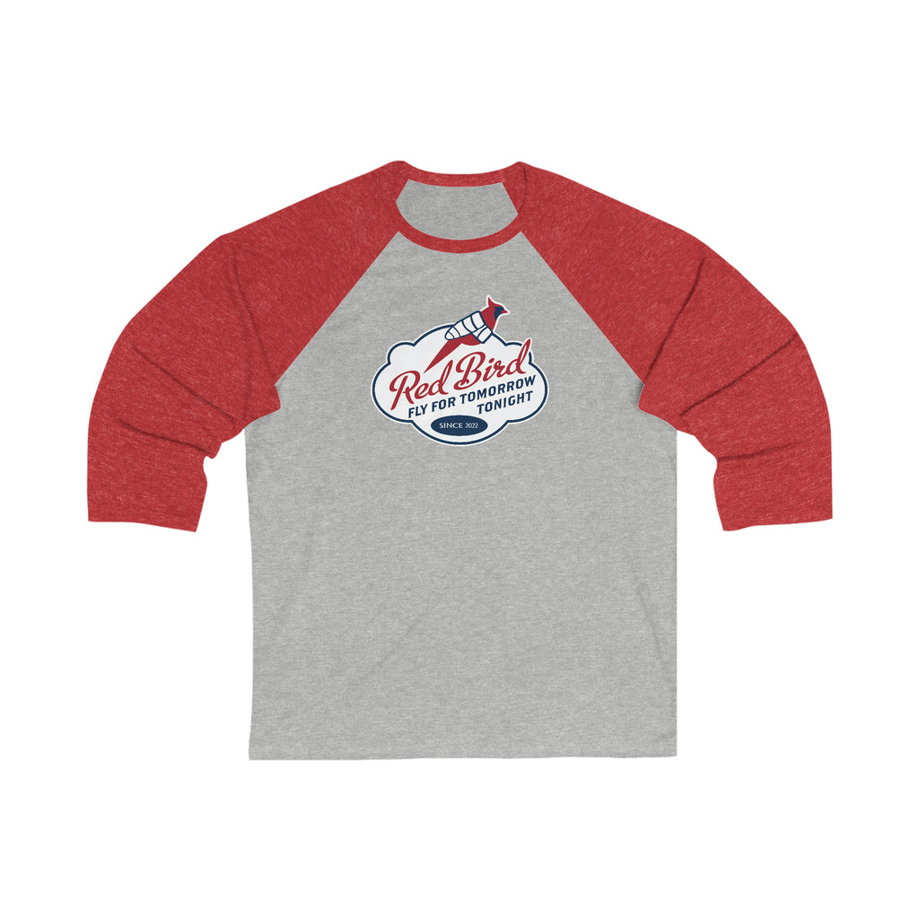 Red Bird - Unisex 3\4 Sleeve Baseball Tee