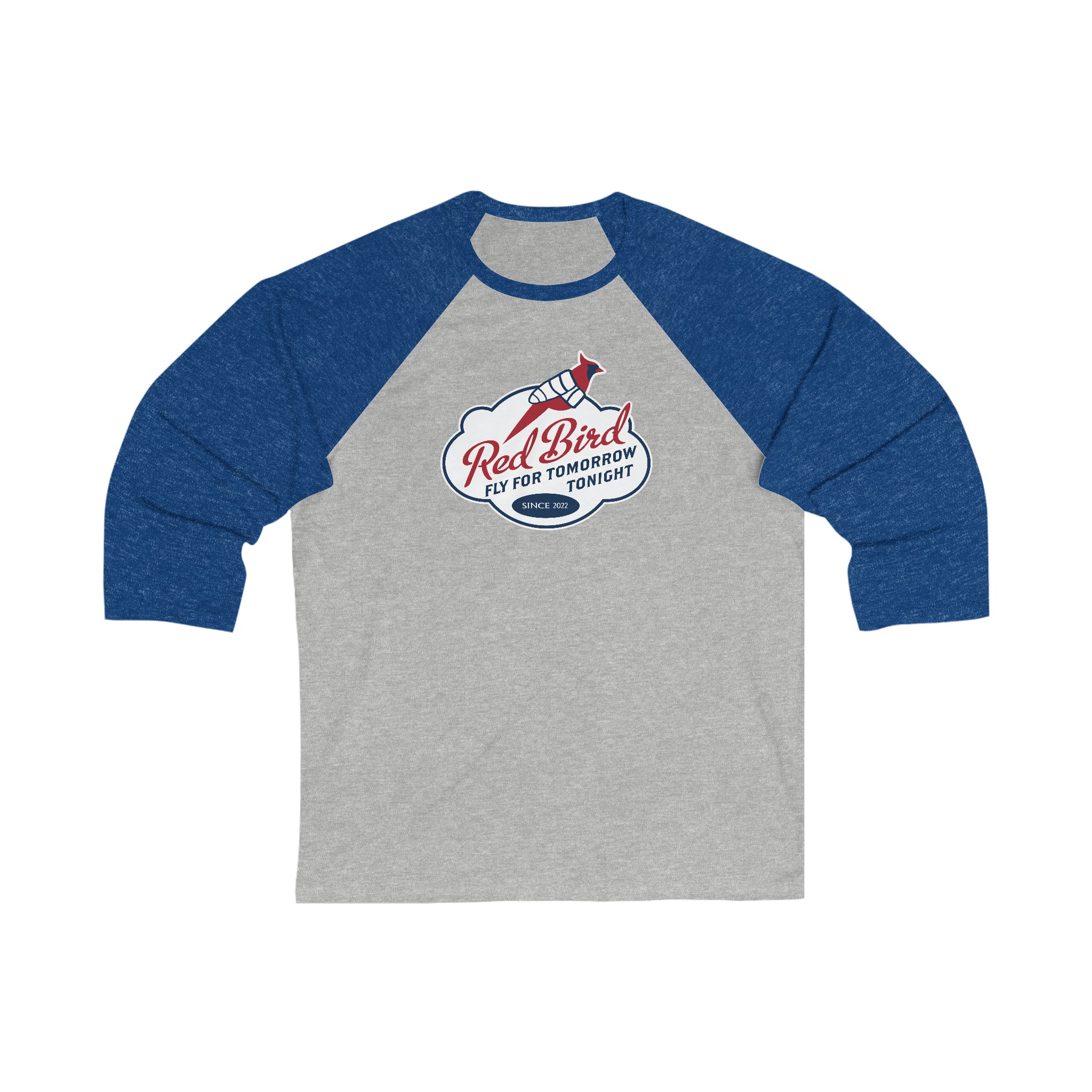 Red Bird - Unisex 3\4 Sleeve Baseball Tee