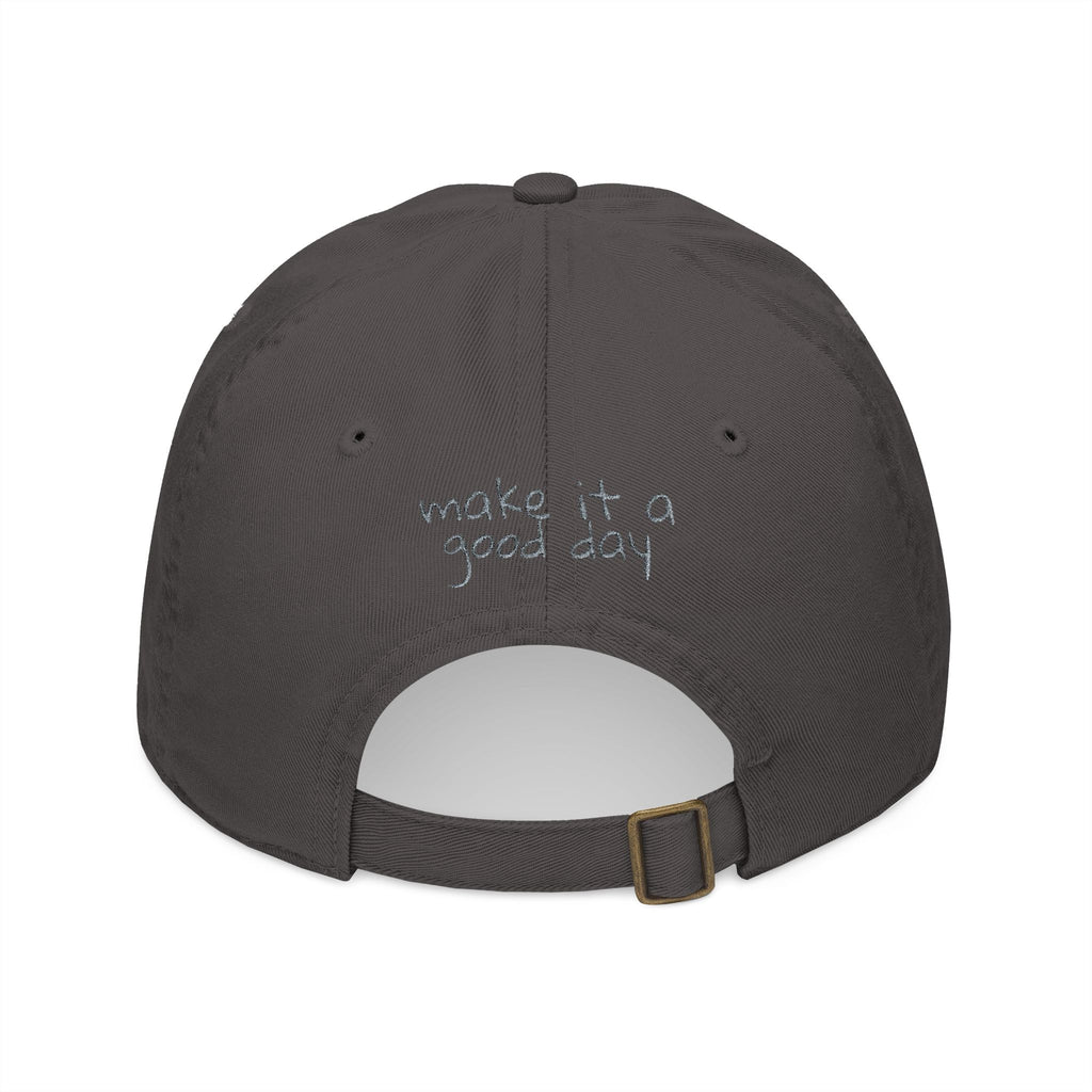 Organic Baseball Cap - 'Make It A Good Day' Embroidered