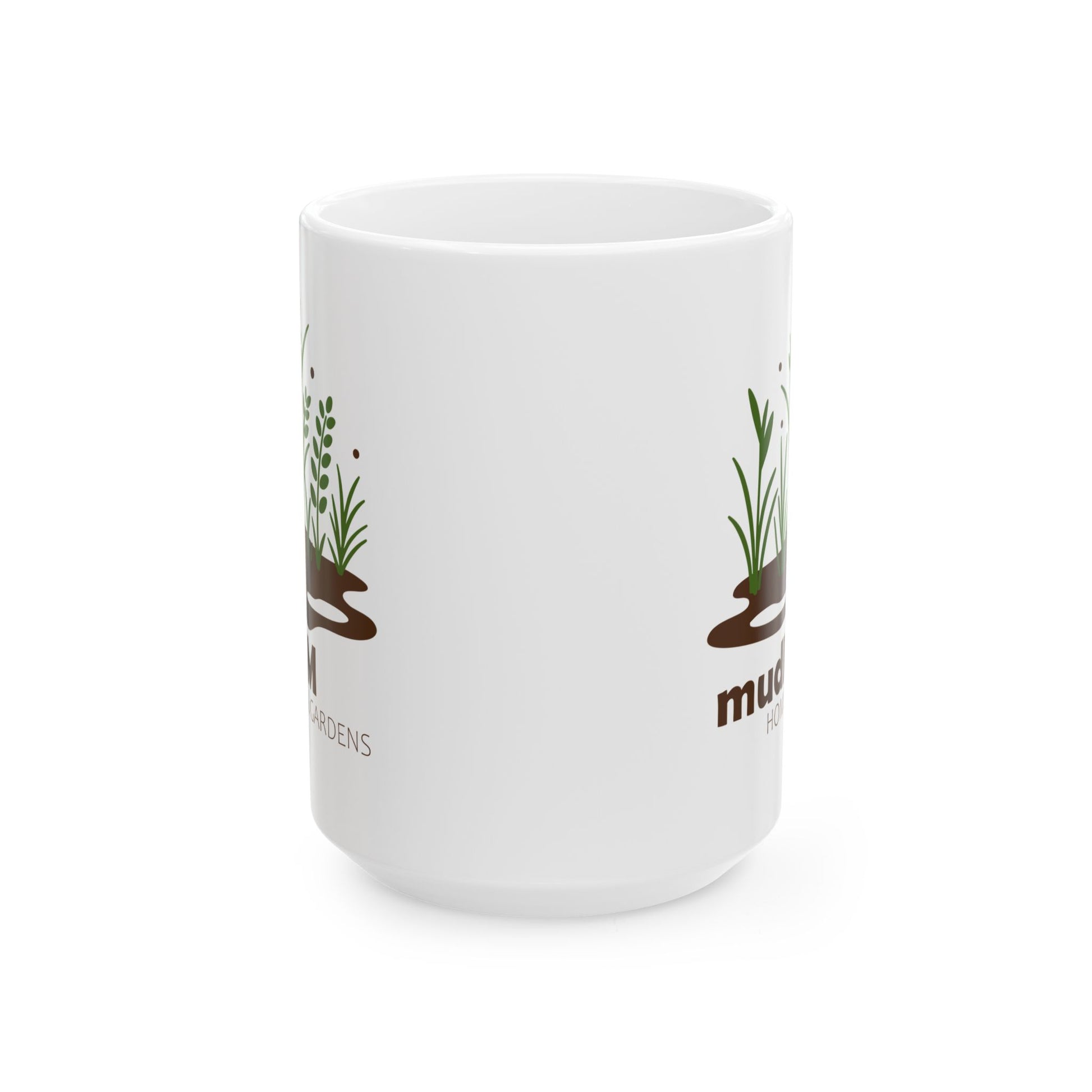 mudFM Home and Gardens - Ceramic Mug - 11oz & 15oz - Perfect Gift for Plant Lovers and Gardeners