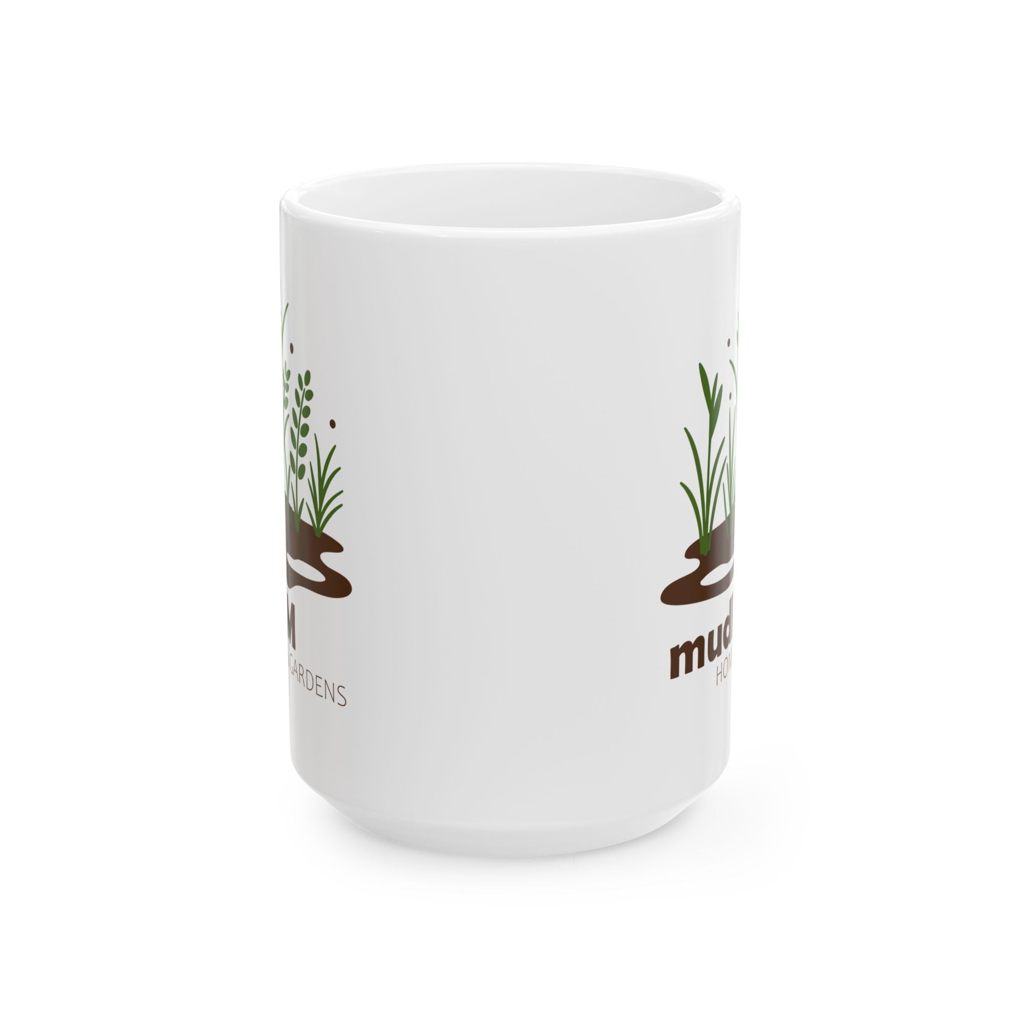 mudFM Home and Gardens - Ceramic Mug - 11oz & 15oz - Perfect Gift for Plant Lovers and Gardeners