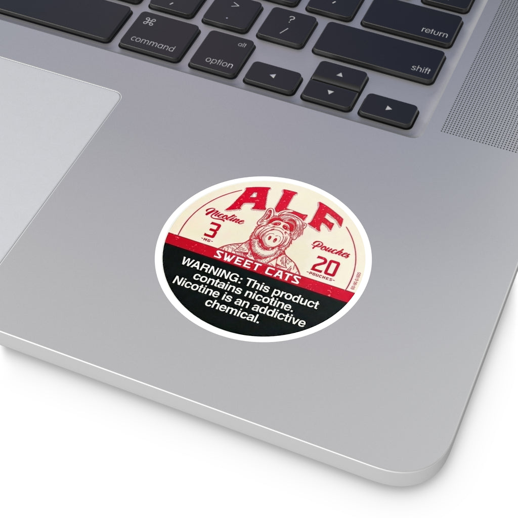 ALF Nicotine Pouches - Round Stickers, Indoor\Outdoor