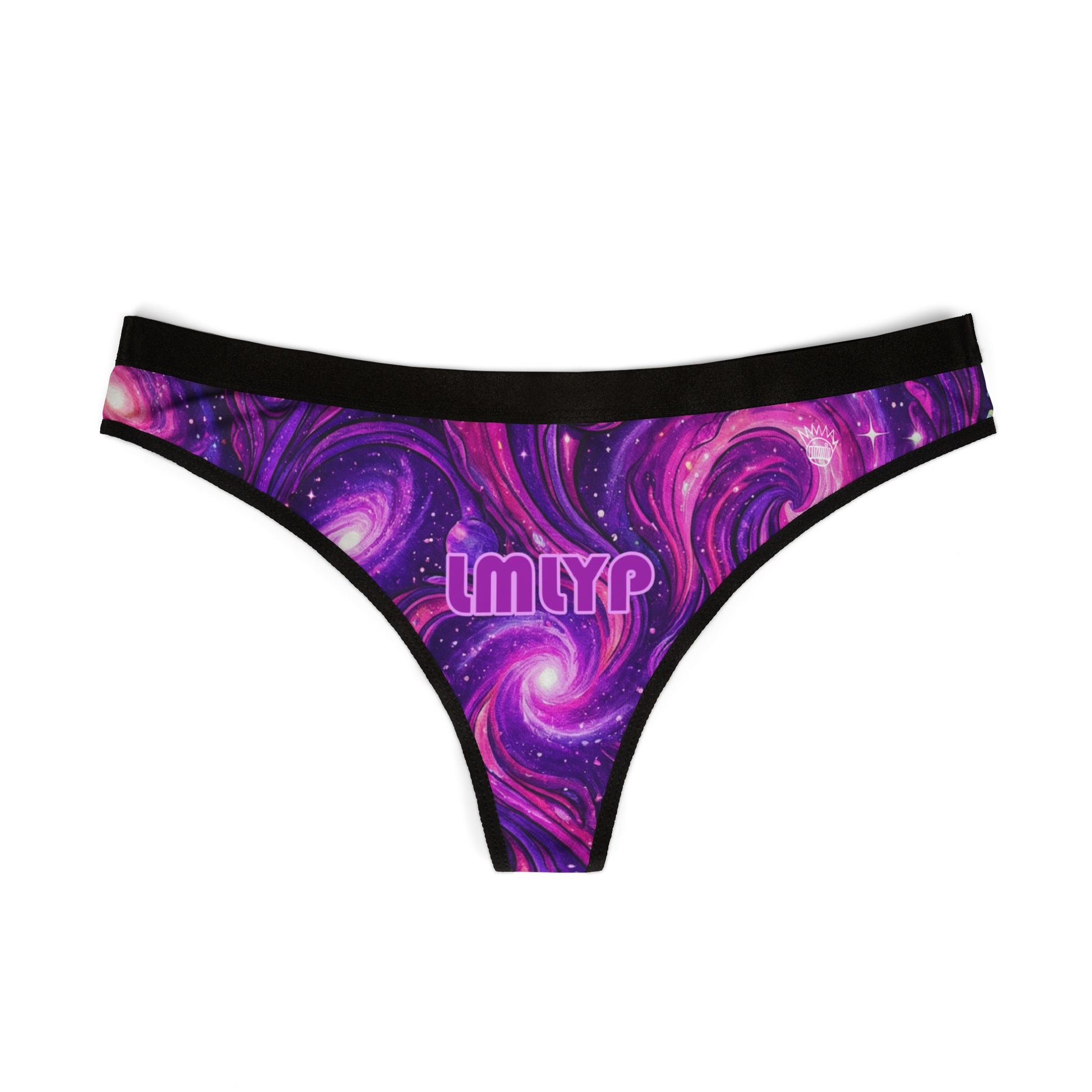 Galaxy Swirl Thong — Purple Cosmic Print Women's Thongs - Ween - LMLYP - Boognish