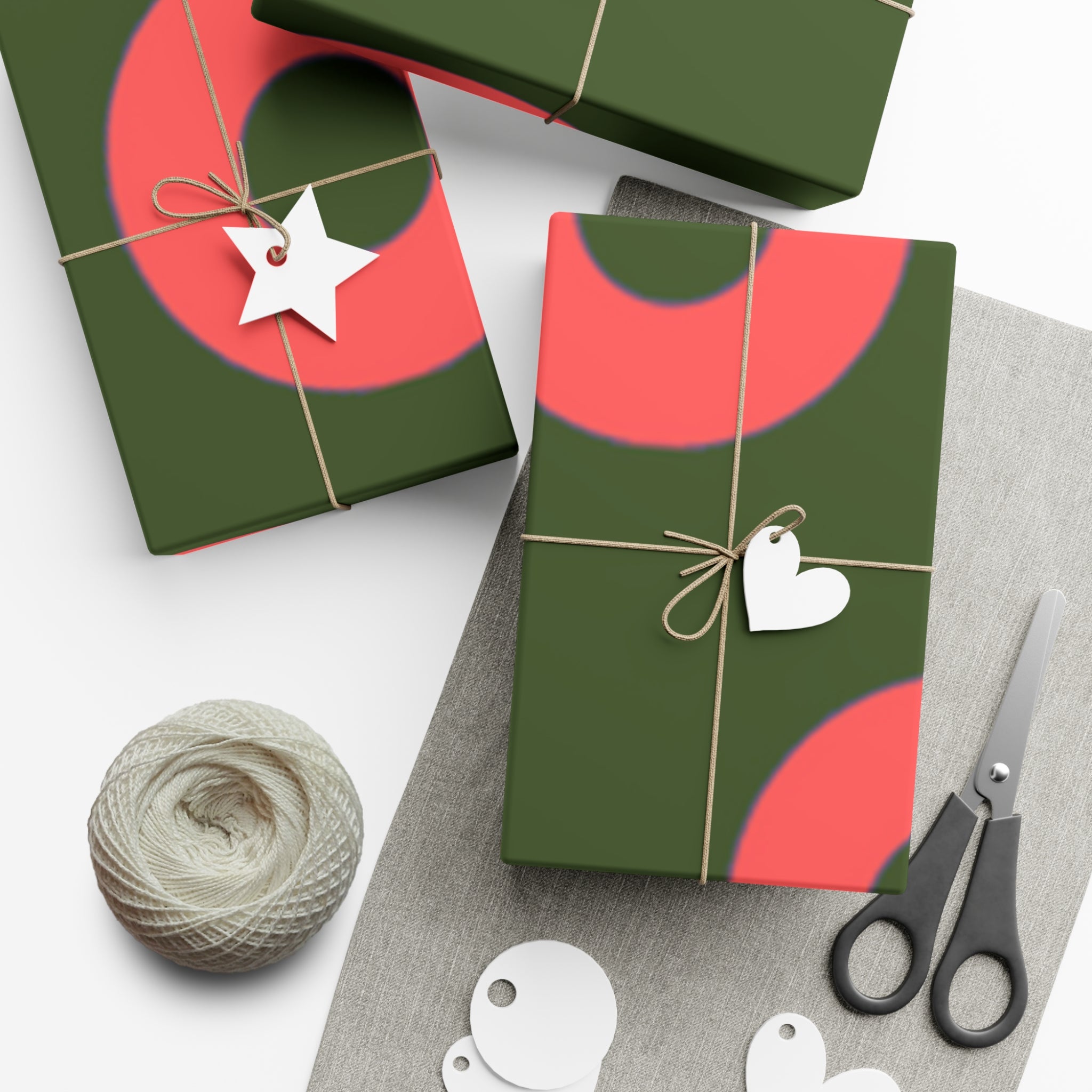 Phishy Holiday Wrapping Paper - Red and Green