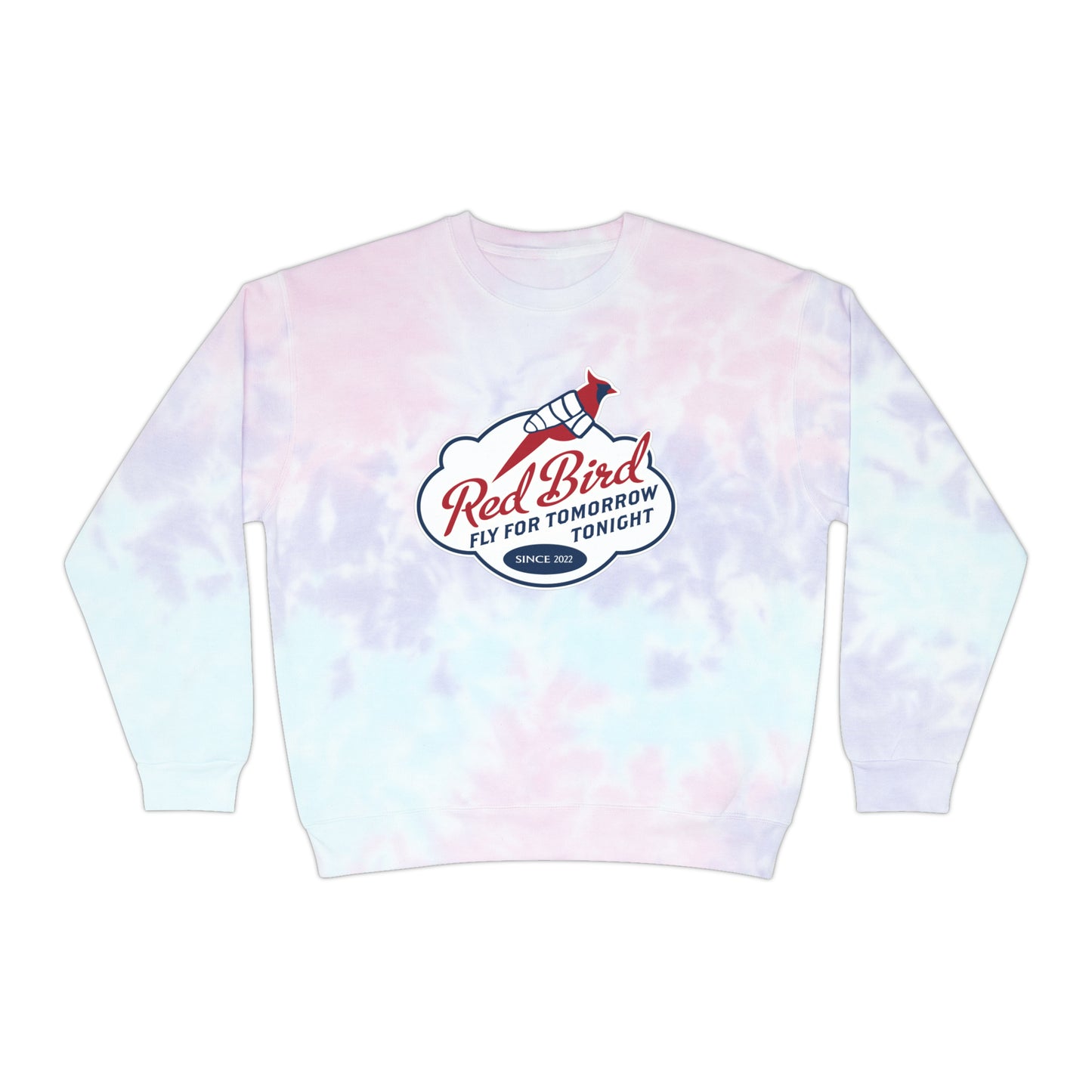 Red Bird - Unisex Tie-Dye Sweatshirt