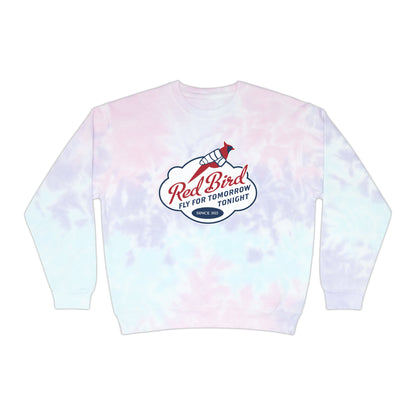 Red Bird - Unisex Tie-Dye Sweatshirt