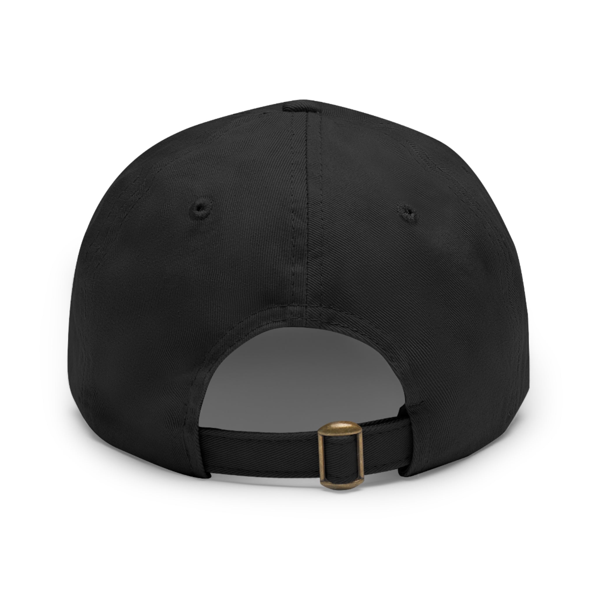 Dad Hat with Leather Patch (Rectangle) - mudfm