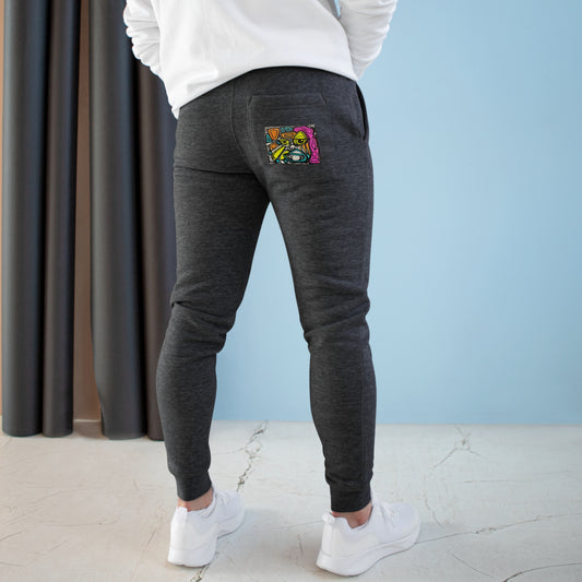 Abstract Face Fleece Joggers