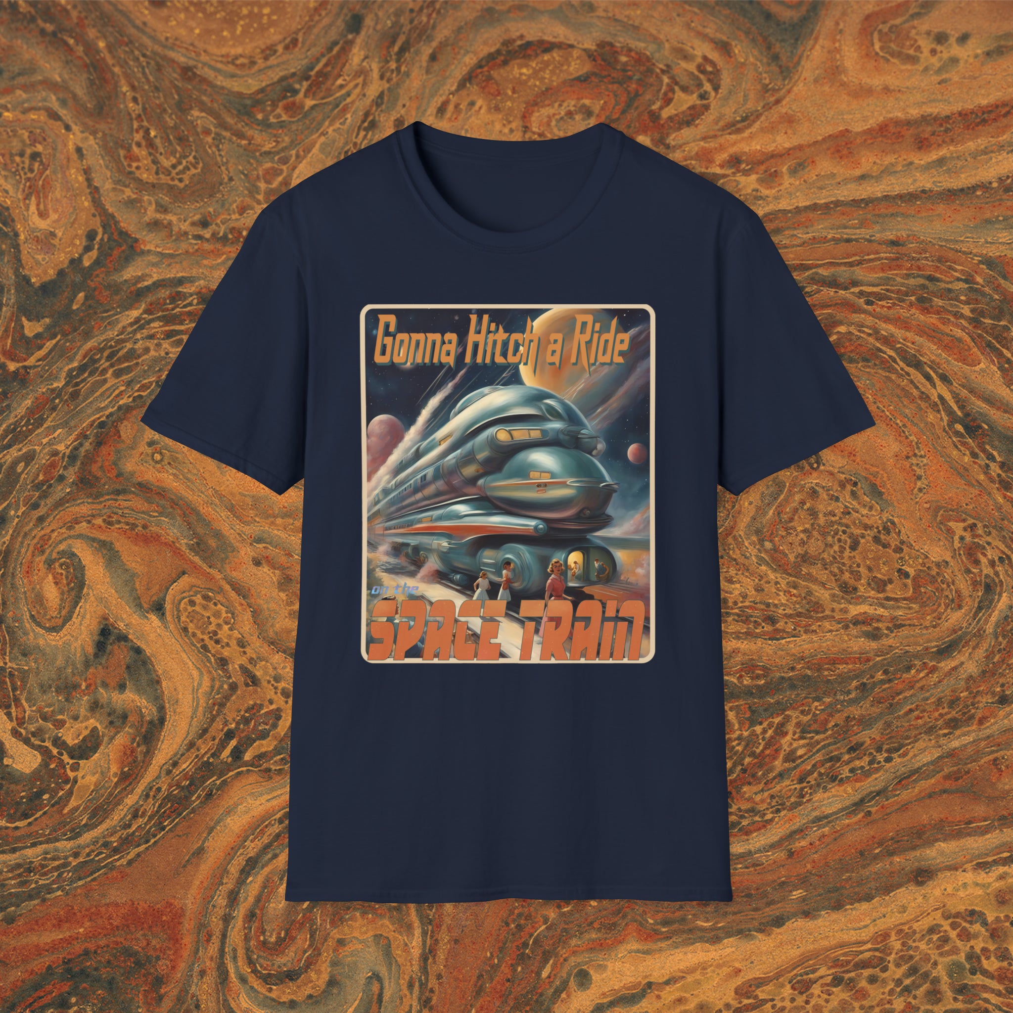 Space Train - Unisex Tee - mudfm