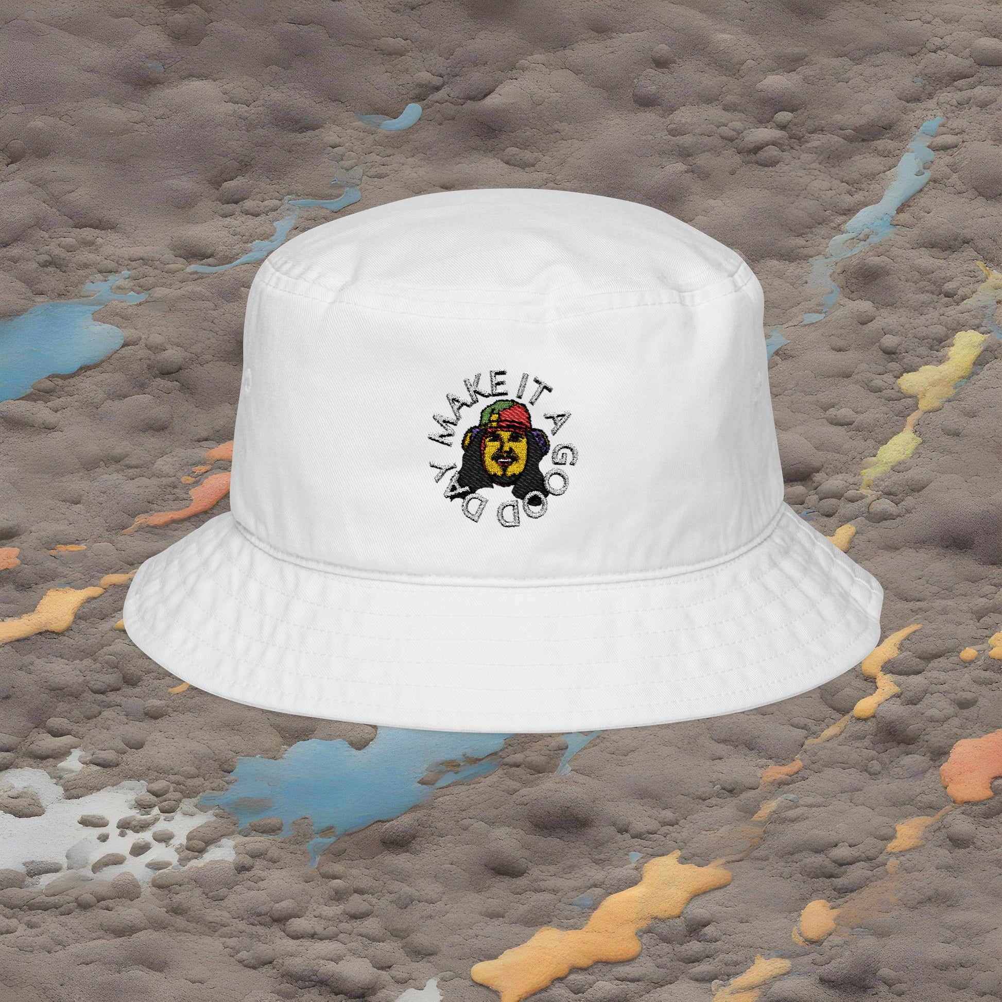 Embroidered Bucket Hat - 'Make It a Good Day' Design