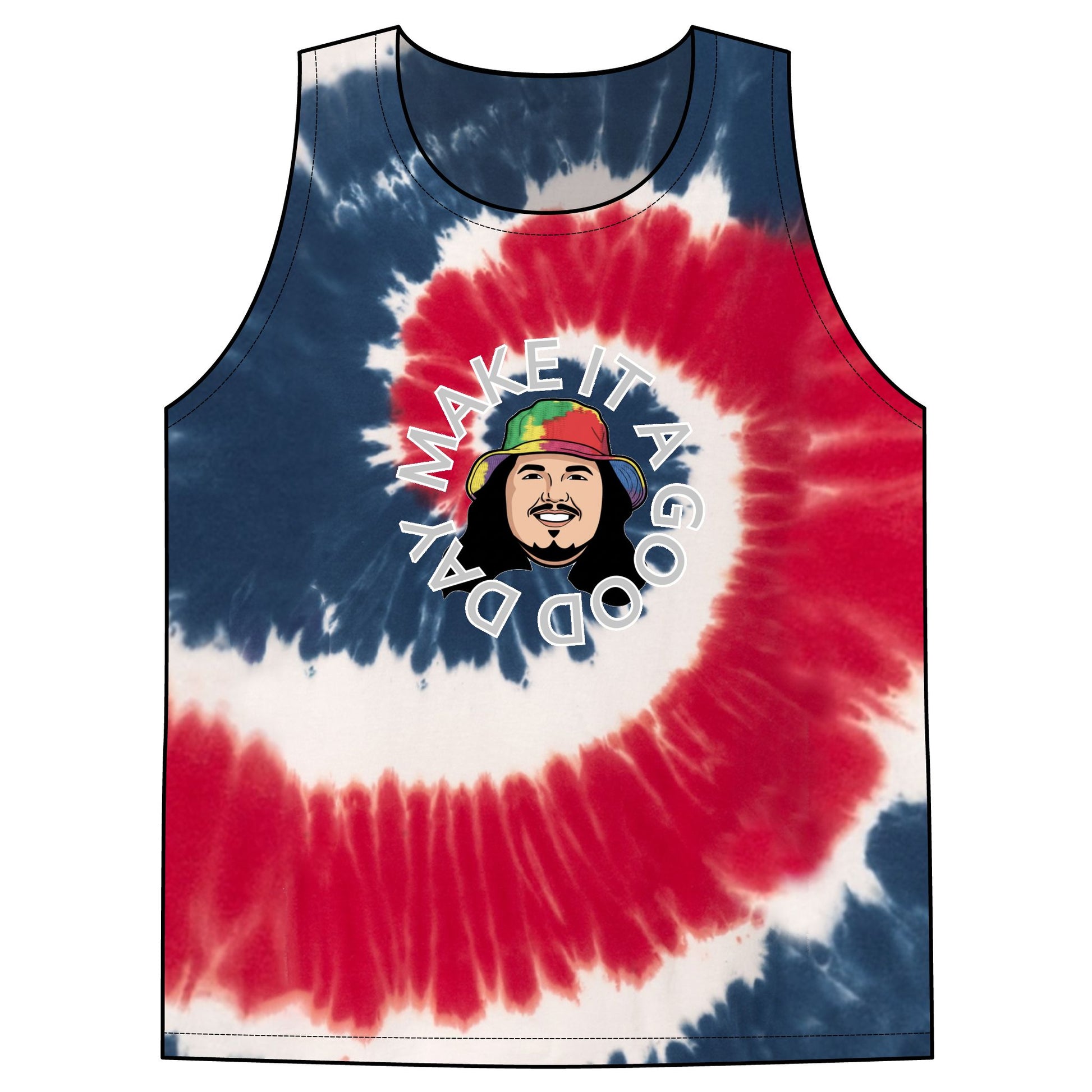 Make It A Good Day Tie-Dye Tank Top