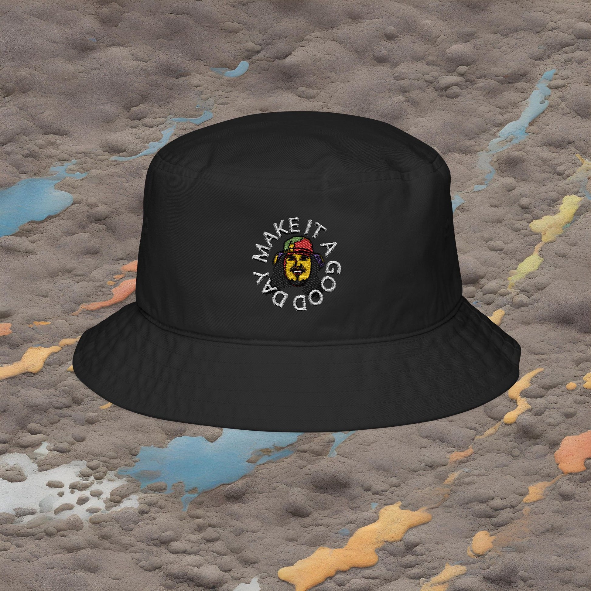 Embroidered Bucket Hat - 'Make It a Good Day' Design