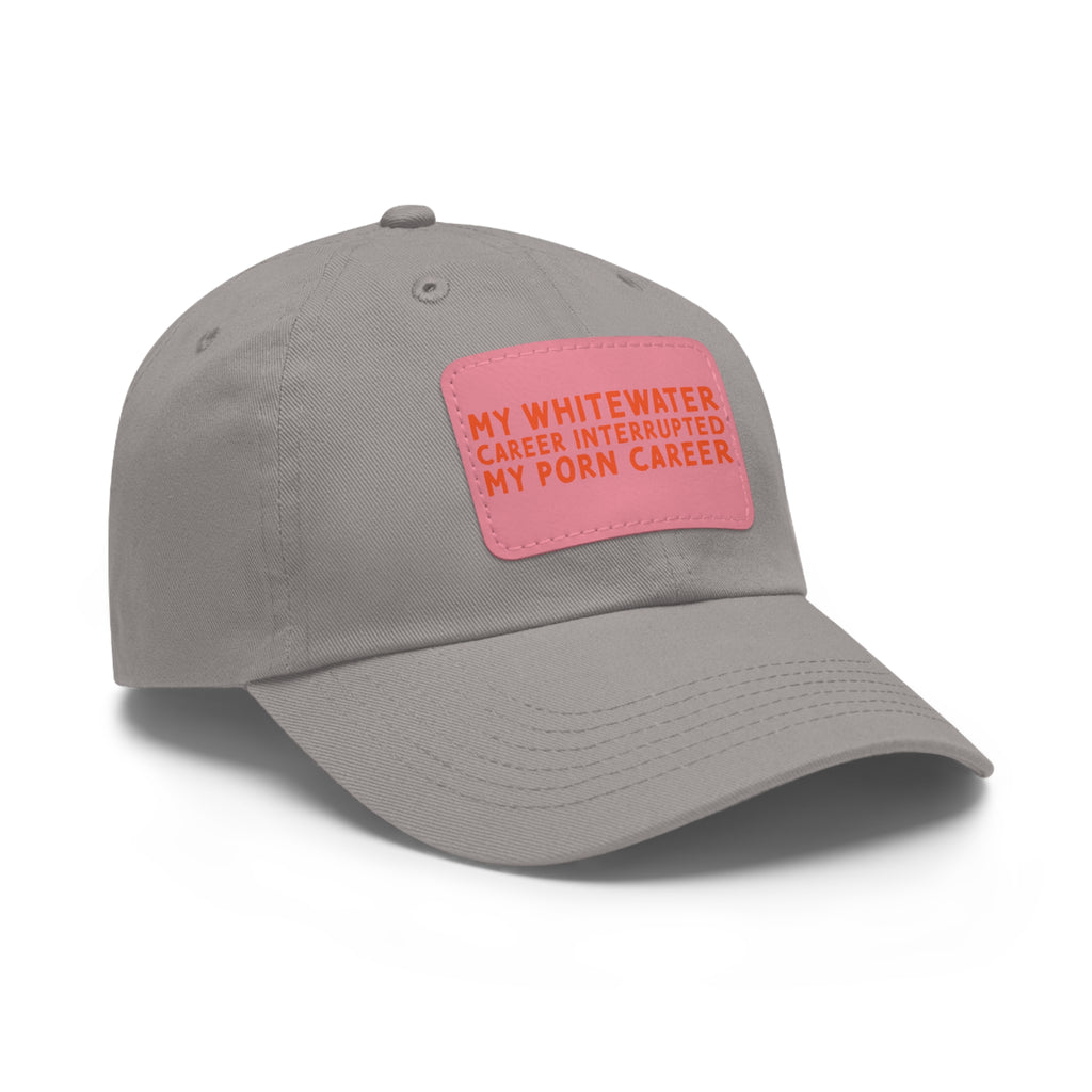 Dad Hat with Leather Patch (Rectangle) - mudfm