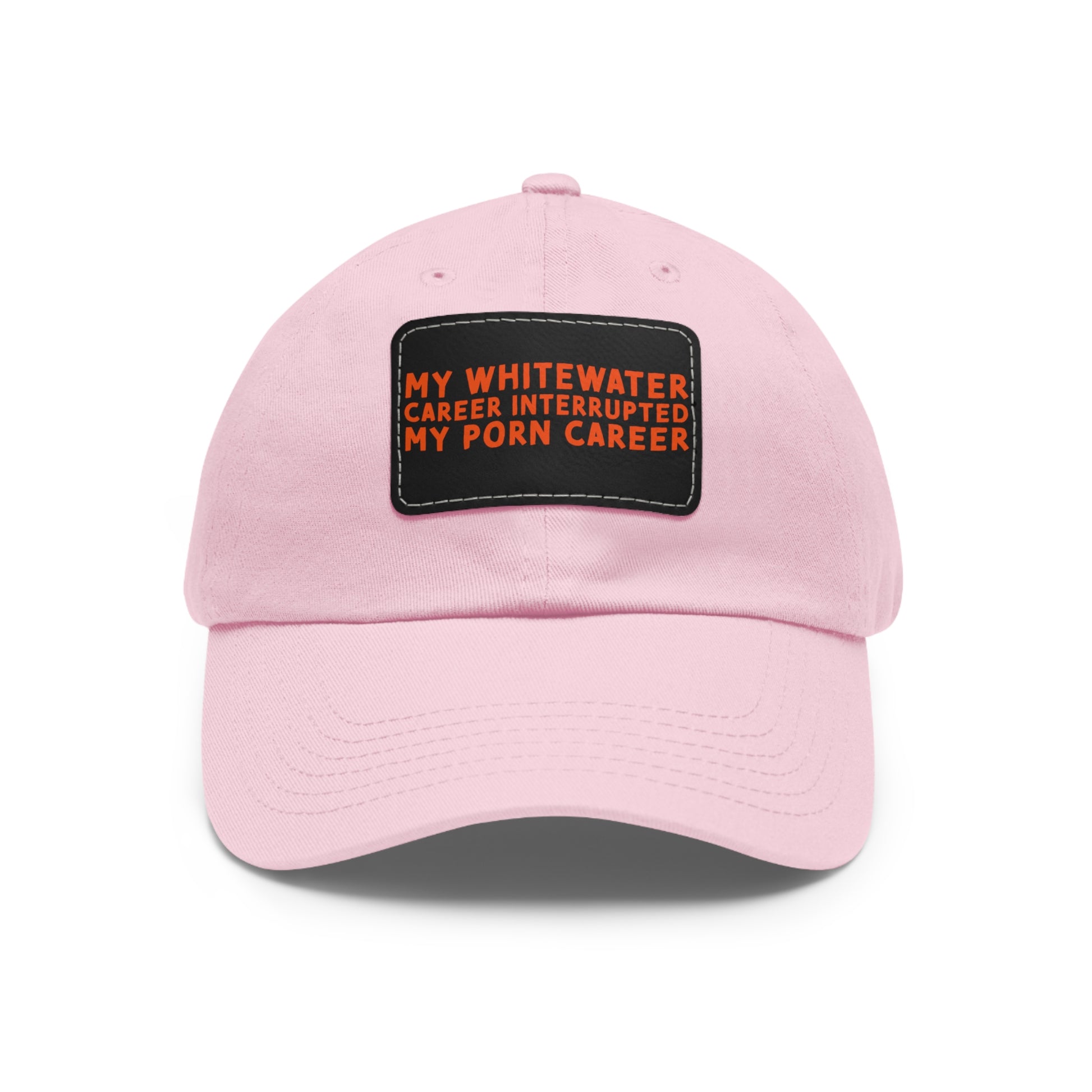 Dad Hat with Leather Patch (Rectangle) - mudfm