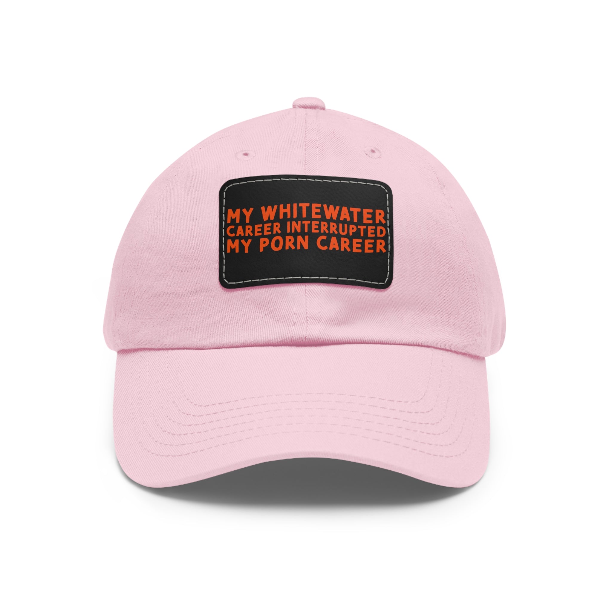 Dad Hat with Leather Patch (Rectangle) - mudfm