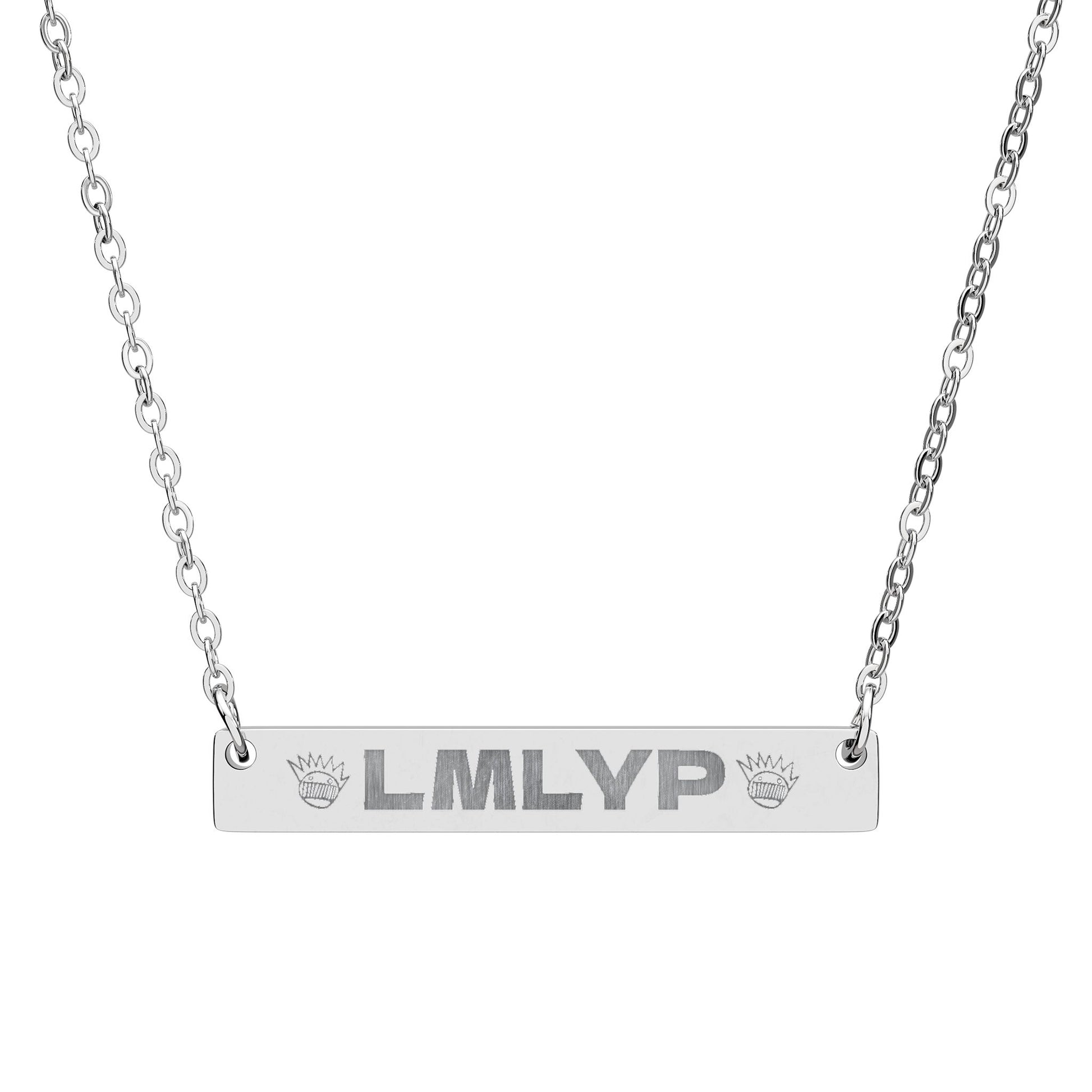 Engraved Horizontal Bar Necklace —LMLYP - Ween