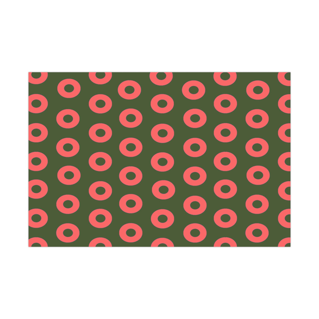 Phishy Holiday Wrapping Paper - Red and Green