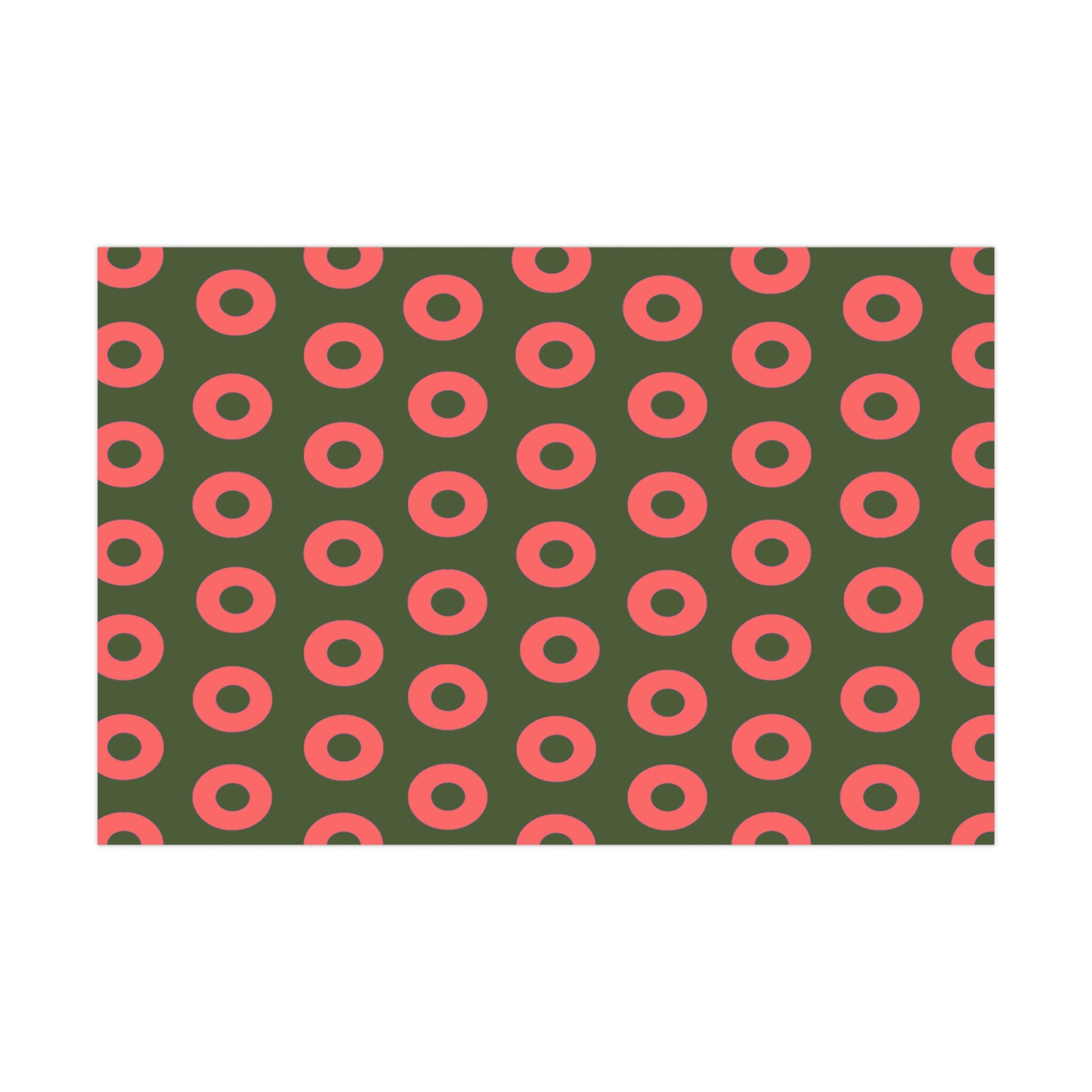Phishy Holiday Wrapping Paper - Red and Green
