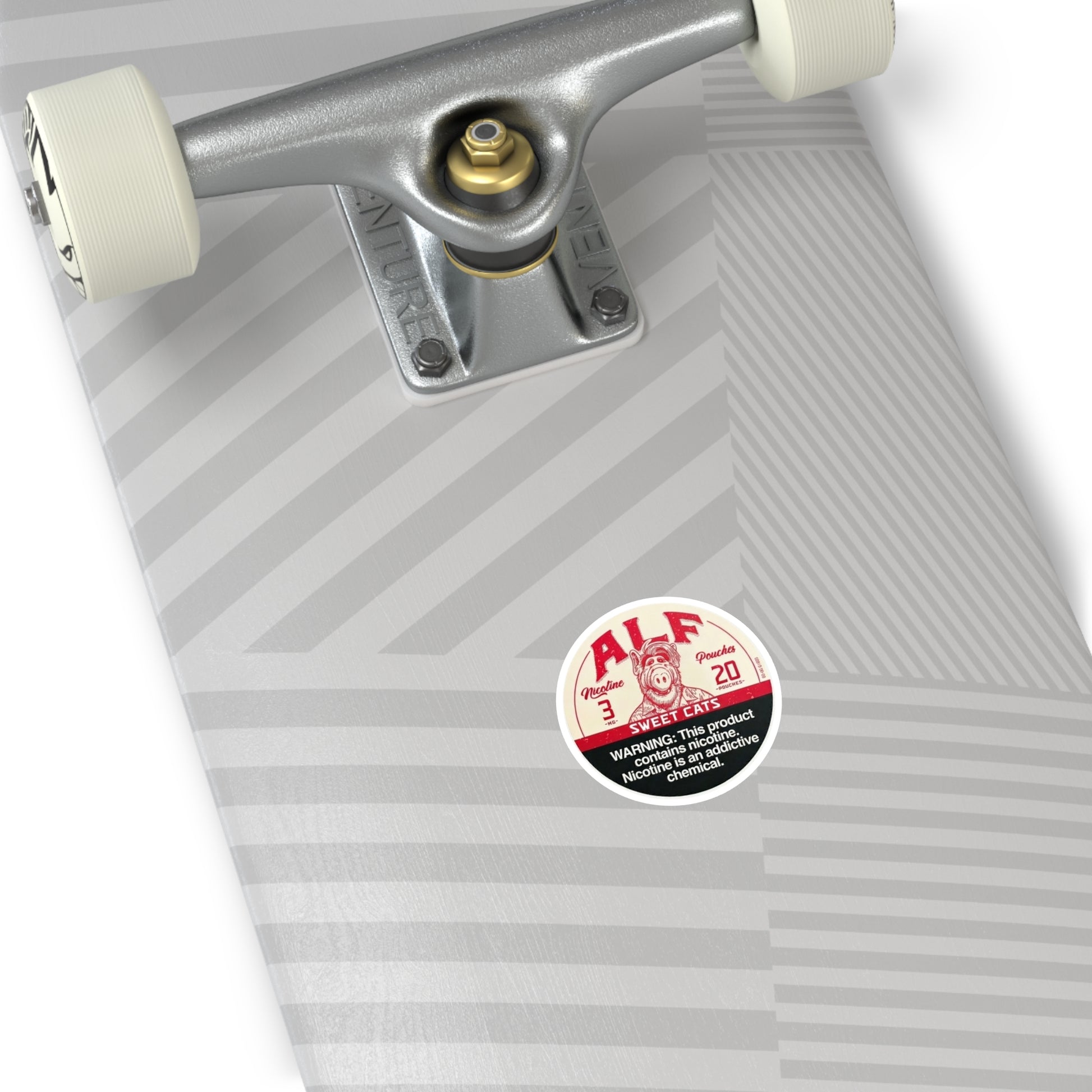 ALF Nicotine Pouches - Round Stickers, Indoor\Outdoor