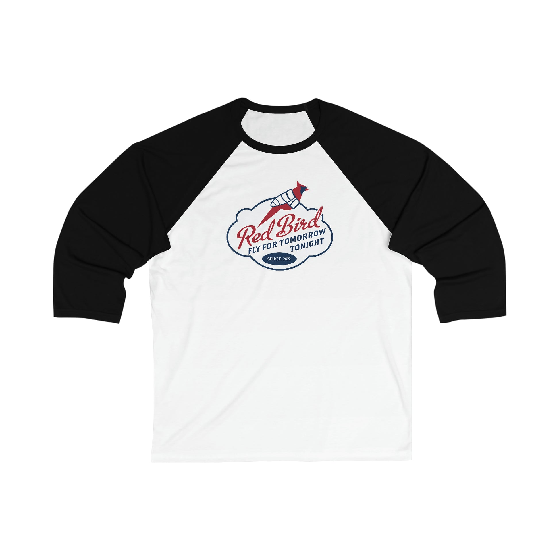 Red Bird - Unisex 3\4 Sleeve Baseball Tee