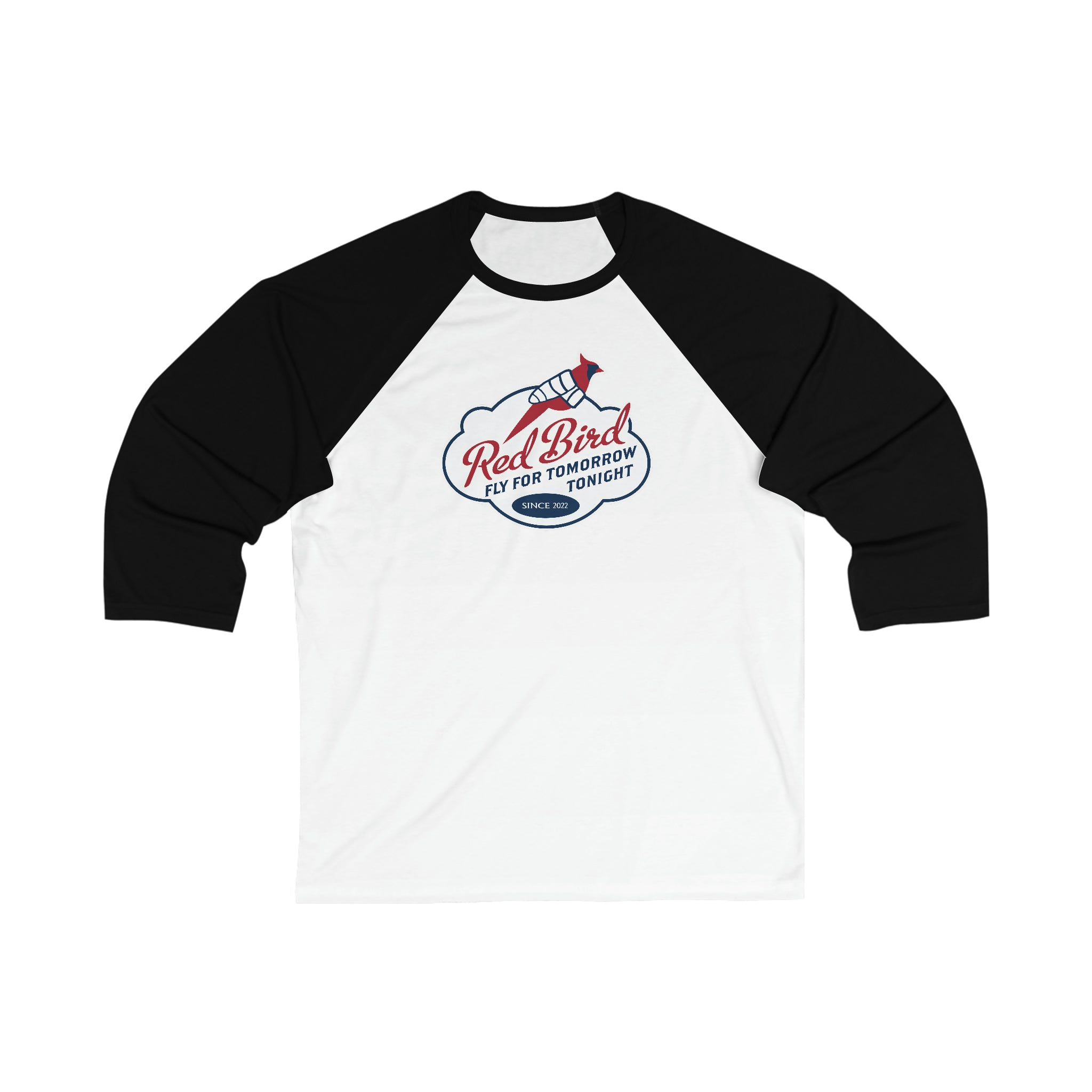 Red Bird - Unisex 3\4 Sleeve Baseball Tee