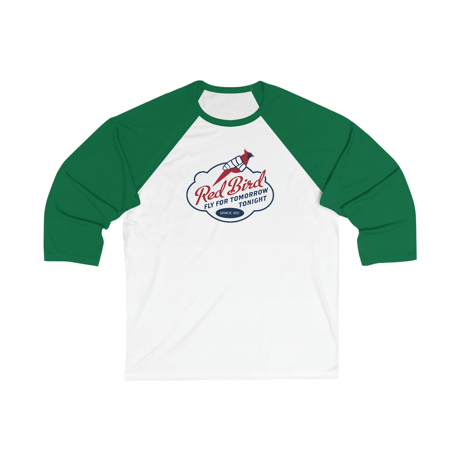 Red Bird - Unisex 3\4 Sleeve Baseball Tee