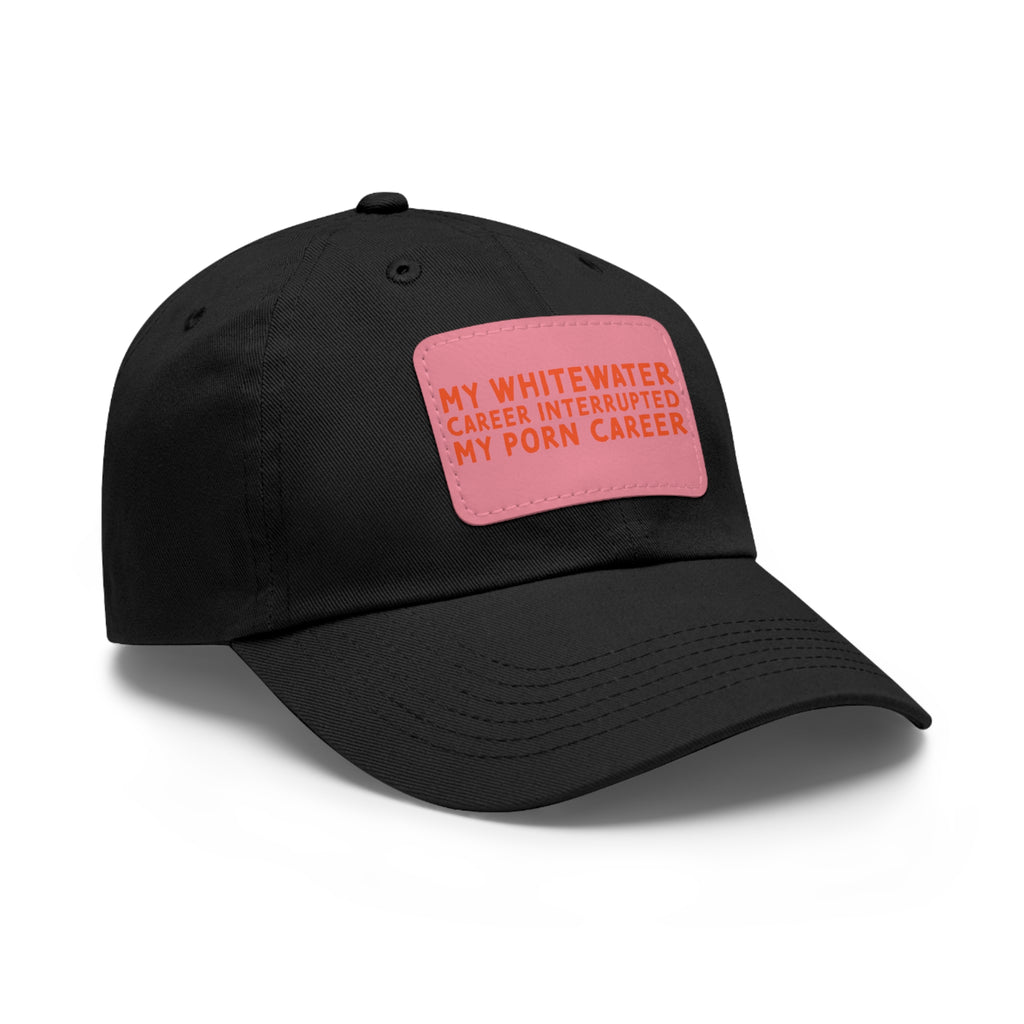 Dad Hat with Leather Patch (Rectangle) - mudfm