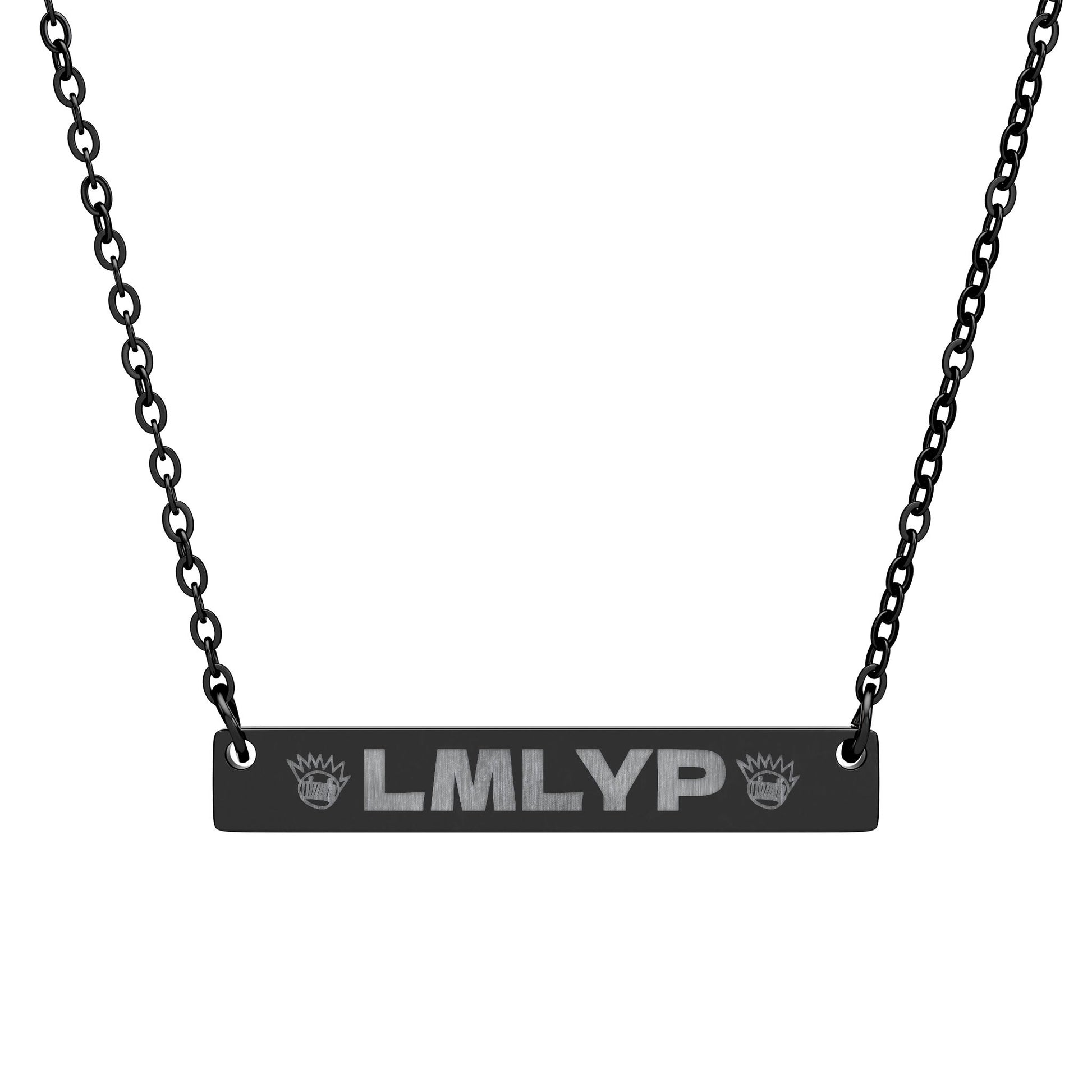 Engraved Horizontal Bar Necklace —LMLYP - Ween