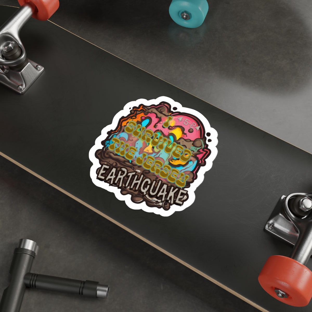 I Survived the Jersey Earthquake - Die-Cut Stickers