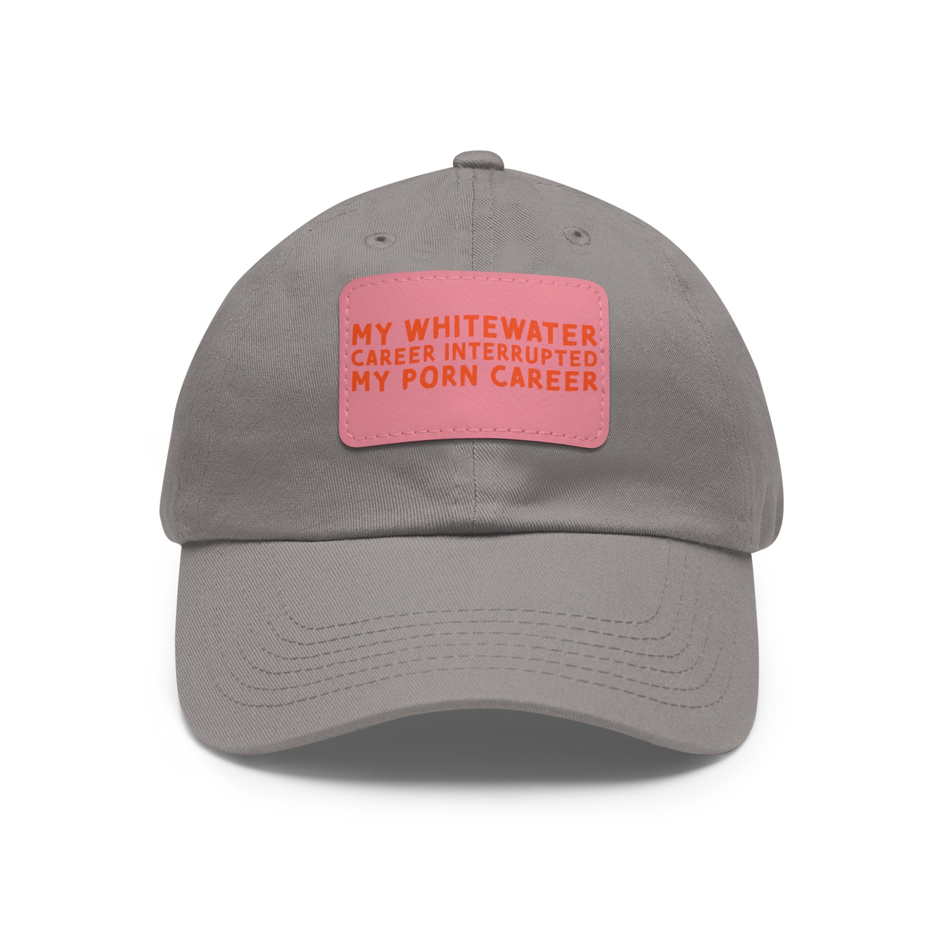 Dad Hat with Leather Patch (Rectangle) - mudfm