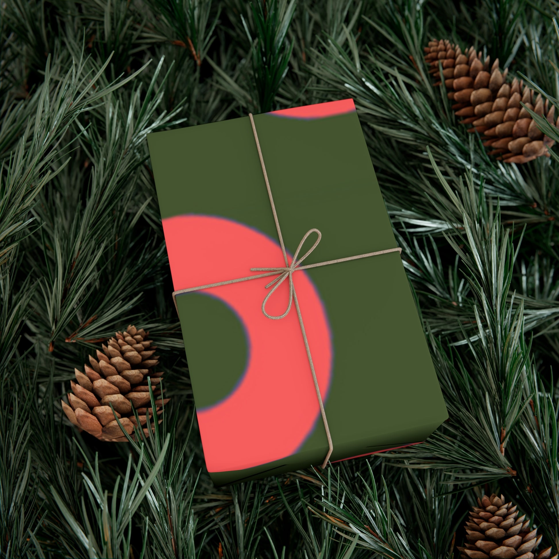 Phishy Holiday Wrapping Paper - Red and Green