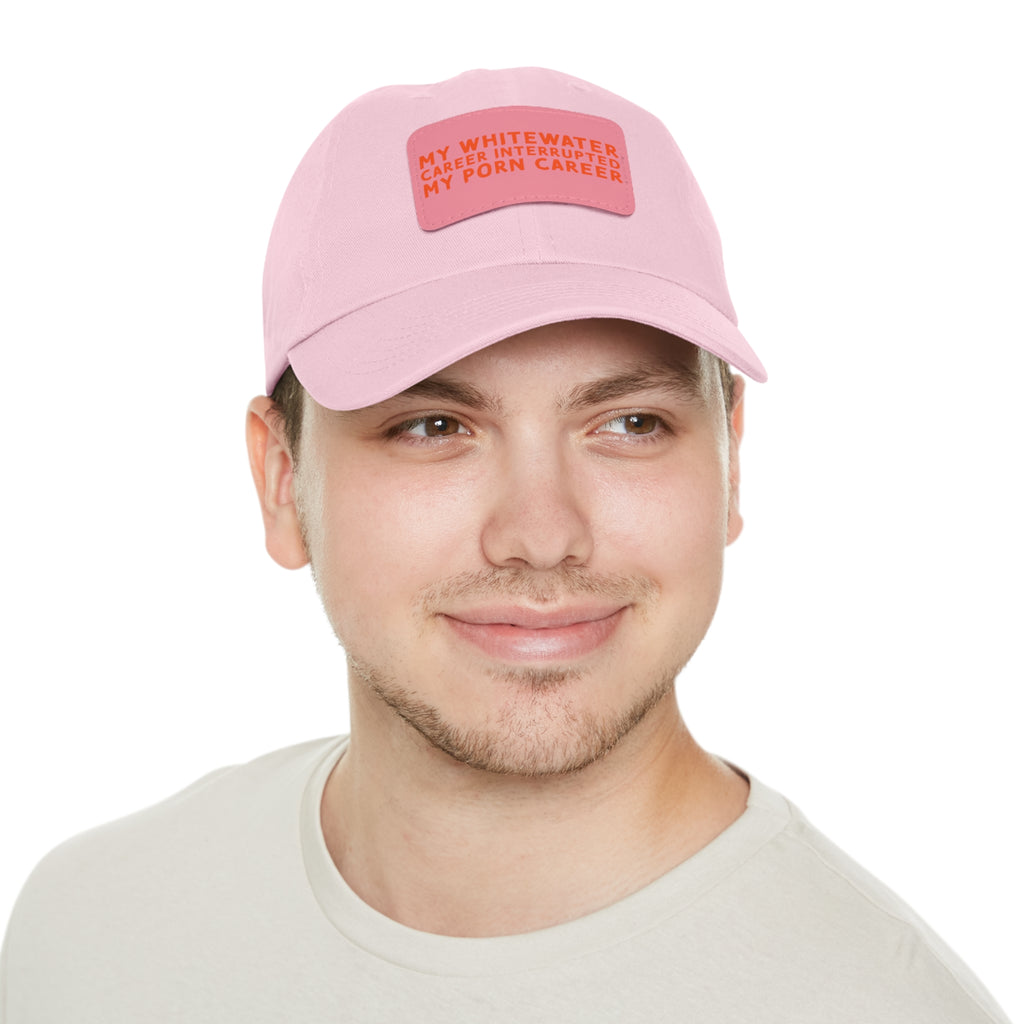 Dad Hat with Leather Patch (Rectangle) - mudfm