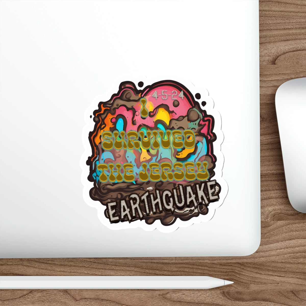 I Survived the Jersey Earthquake - Die-Cut Stickers