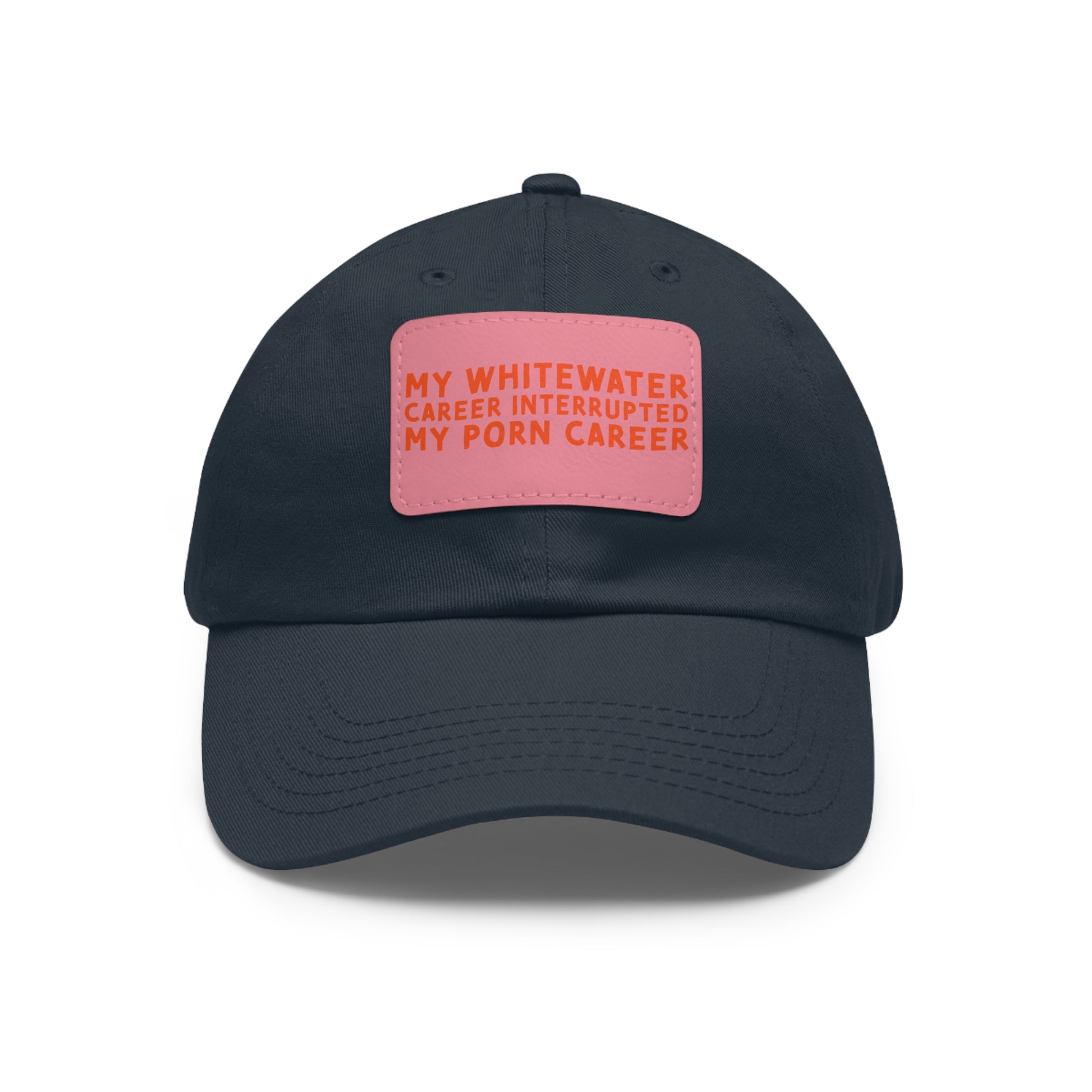 Dad Hat with Leather Patch (Rectangle) - mudfm
