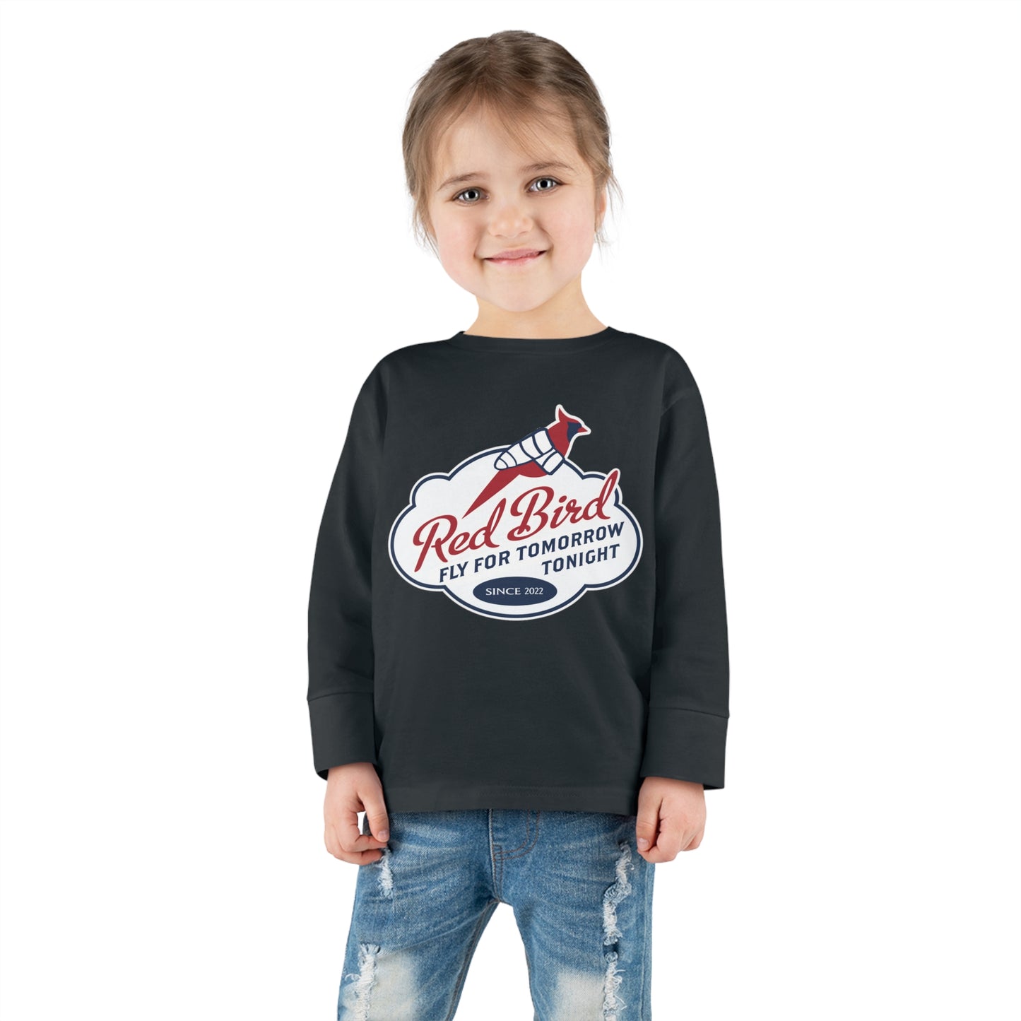 Red Bird - Toddler Long Sleeve Tee