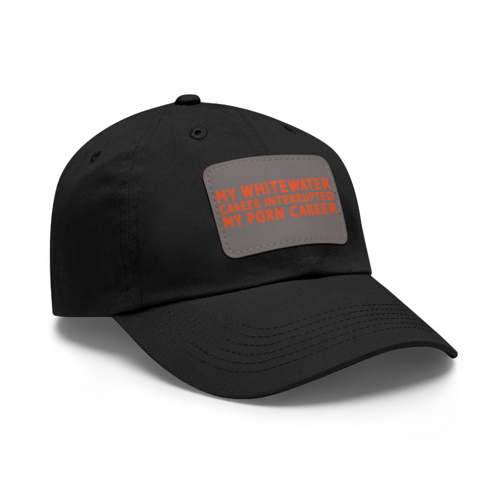 Dad Hat with Leather Patch (Rectangle) - mudfm