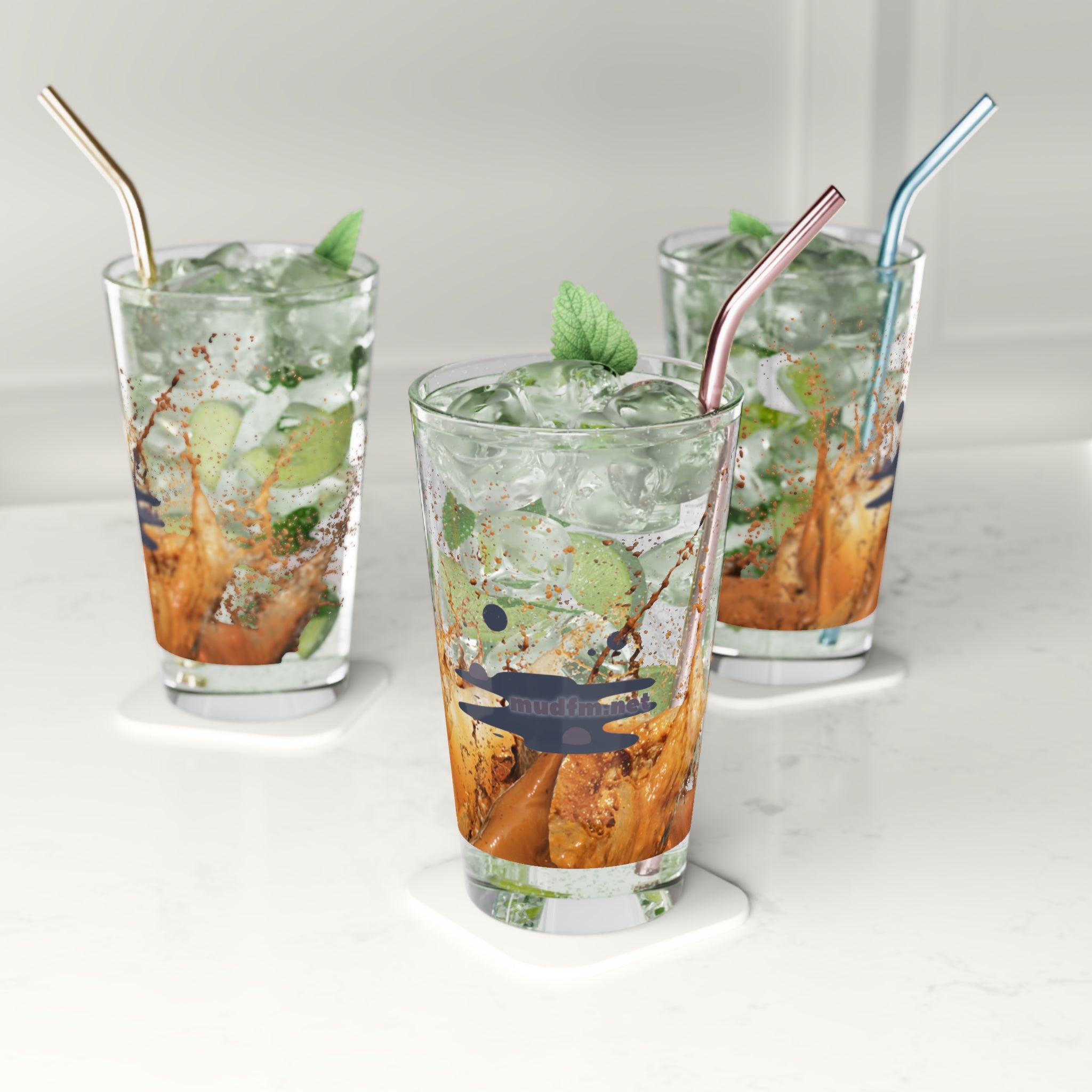 MudFM - Pint Glass, 16oz - mudfm
