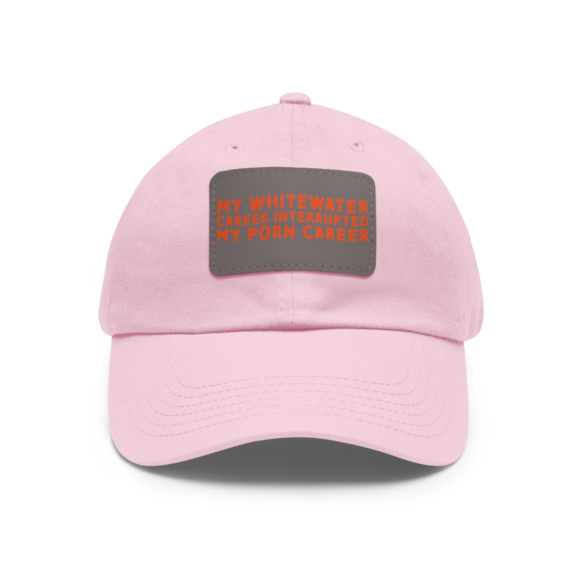 Dad Hat with Leather Patch (Rectangle) - mudfm