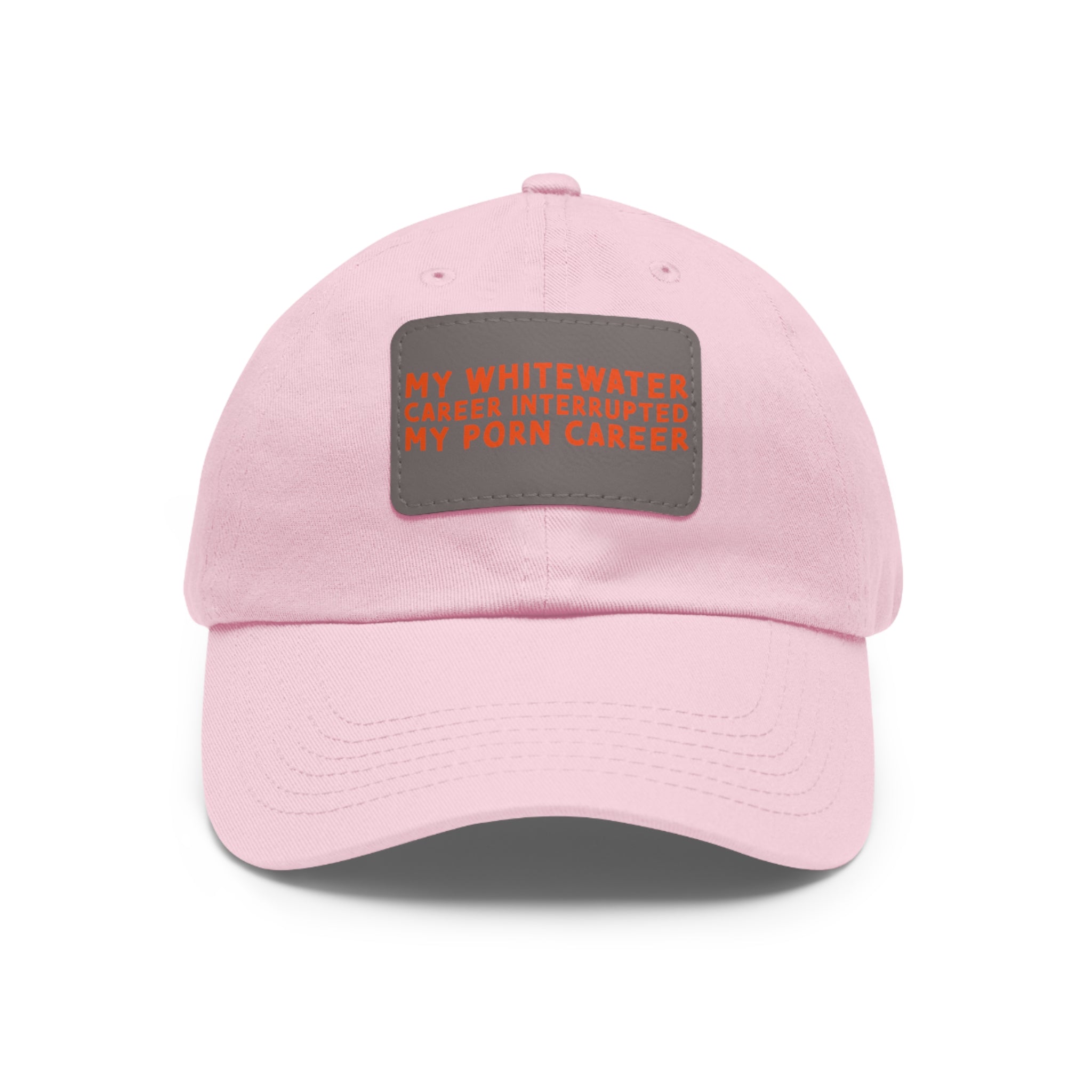Dad Hat with Leather Patch (Rectangle) - mudfm