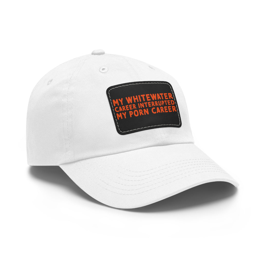 Dad Hat with Leather Patch (Rectangle) - mudfm