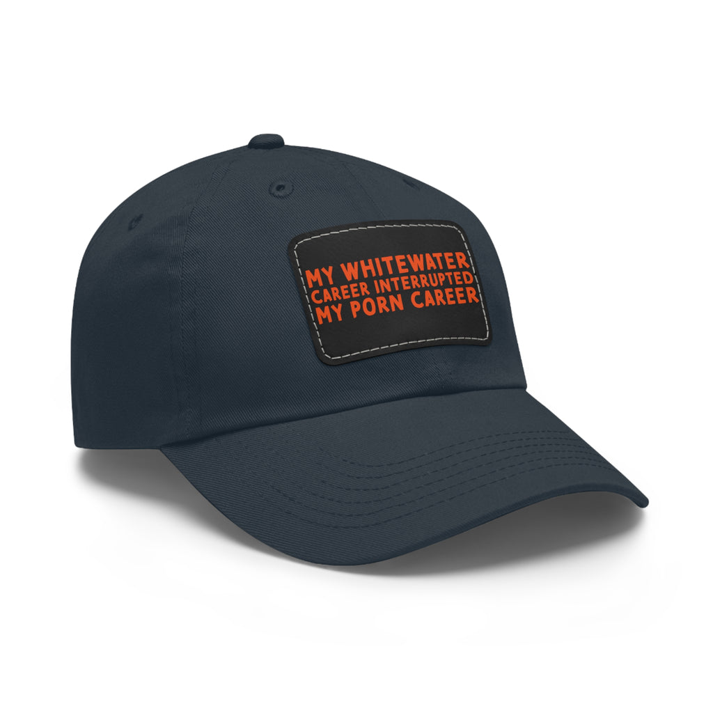 Dad Hat with Leather Patch (Rectangle) - mudfm