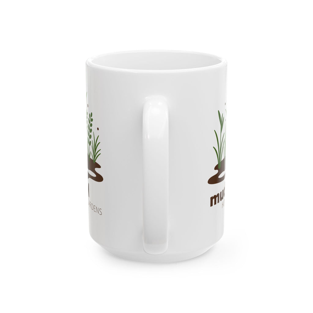 mudFM Home and Gardens - Ceramic Mug - 11oz & 15oz - Perfect Gift for Plant Lovers and Gardeners