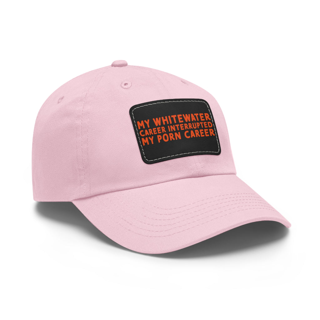 Dad Hat with Leather Patch (Rectangle) - mudfm