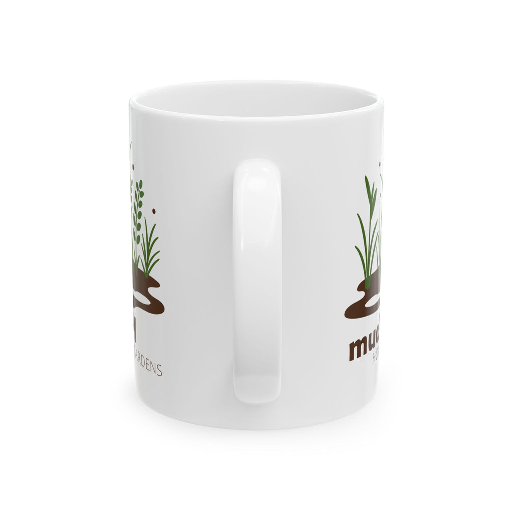 mudFM Home and Gardens - Ceramic Mug - 11oz & 15oz - Perfect Gift for Plant Lovers and Gardeners